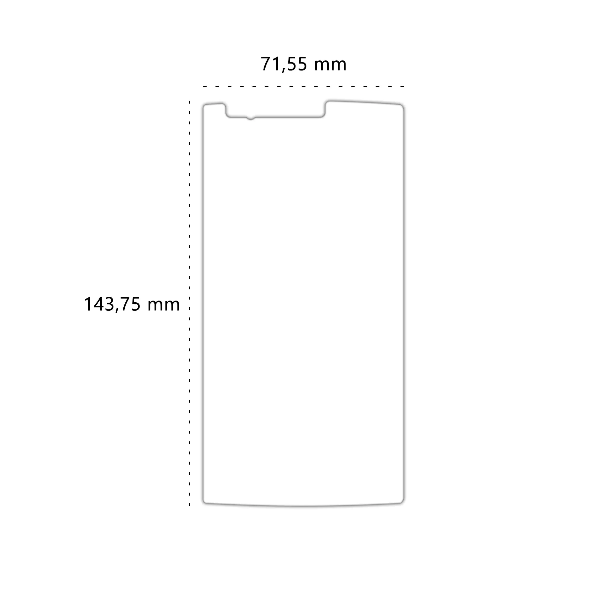 Wymiary szkła hartowanego Polski Banan BananShield do telefonu LG G4