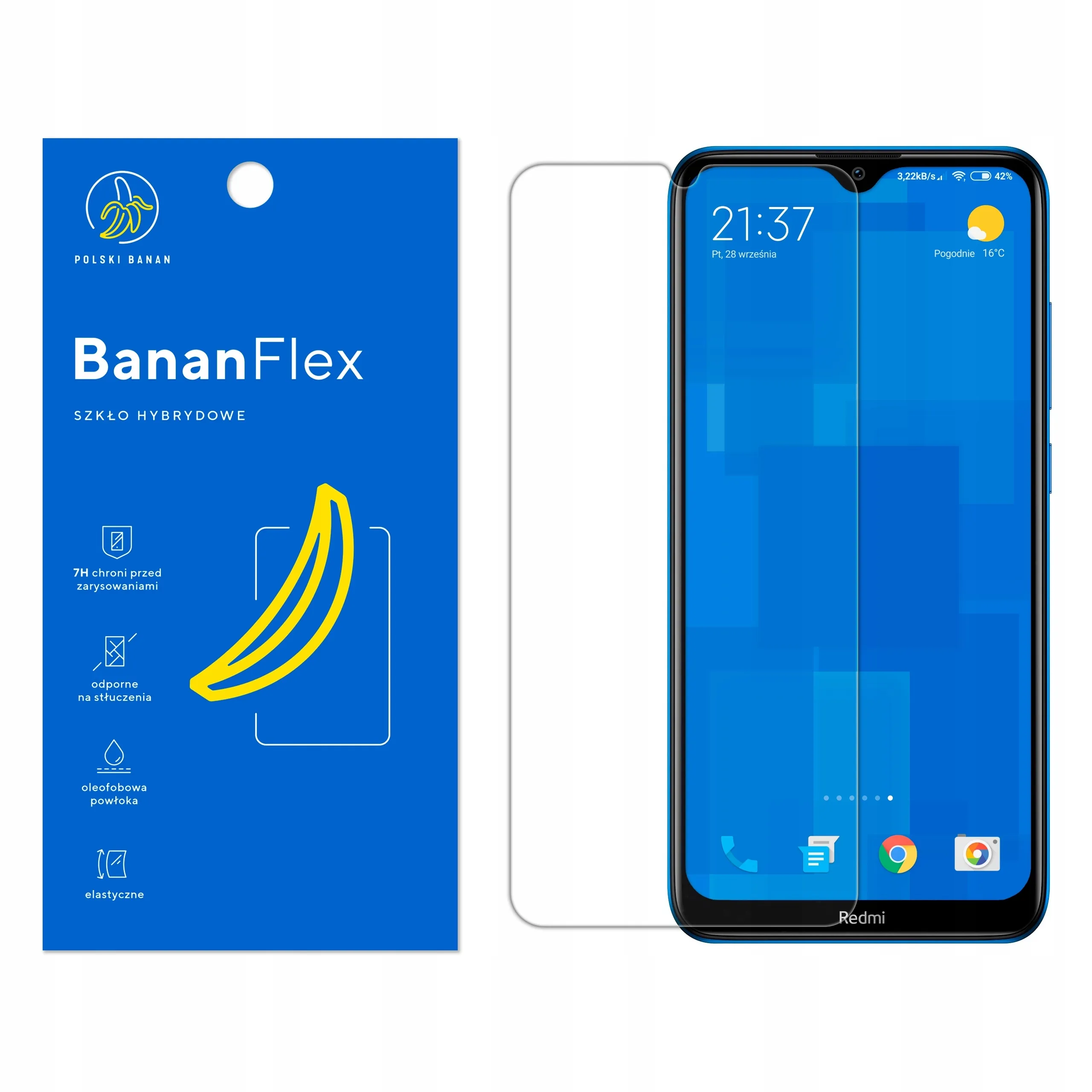 Szkło hybrydowe Polski Banan BananFlex do Xiaomi Redmi 8 / 8A