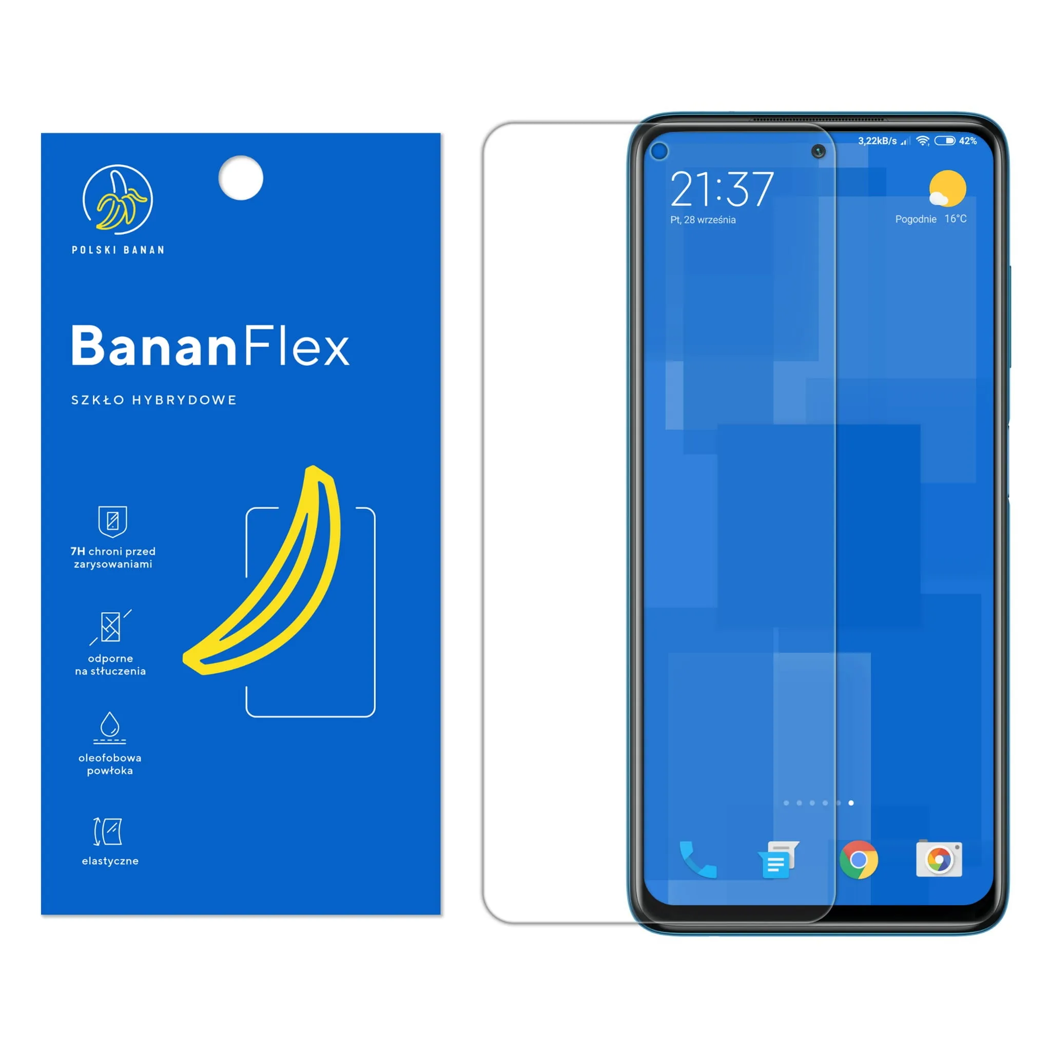 Szkło hybrydowe Polski Banan BananFlex do Xiaomi POCO X3 NFC / X3 Pro
