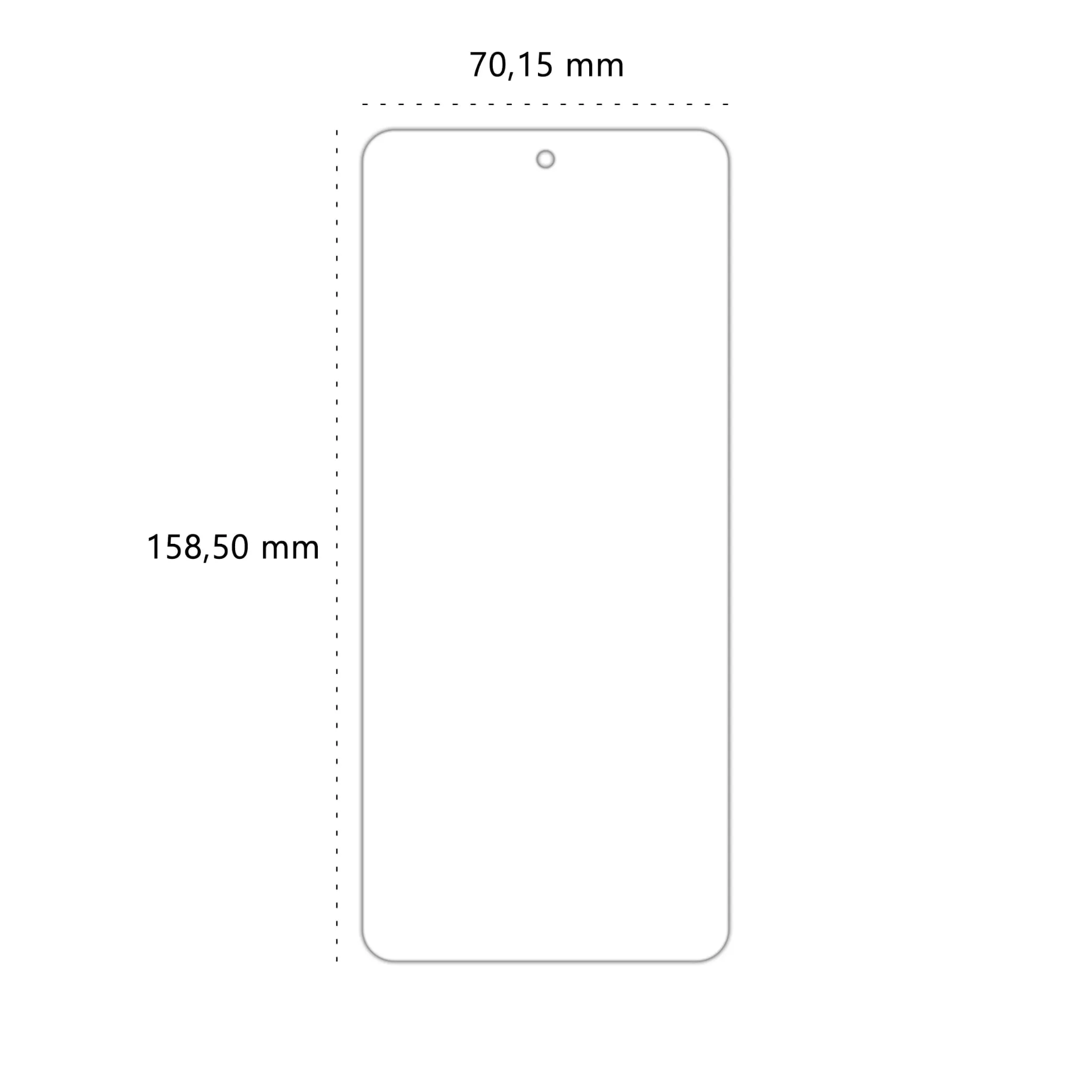 Wymiary szkła hybrydowego Polski Banan BananFlex do telefonu Xiaomi POCO X3 NFC / X3 Pro