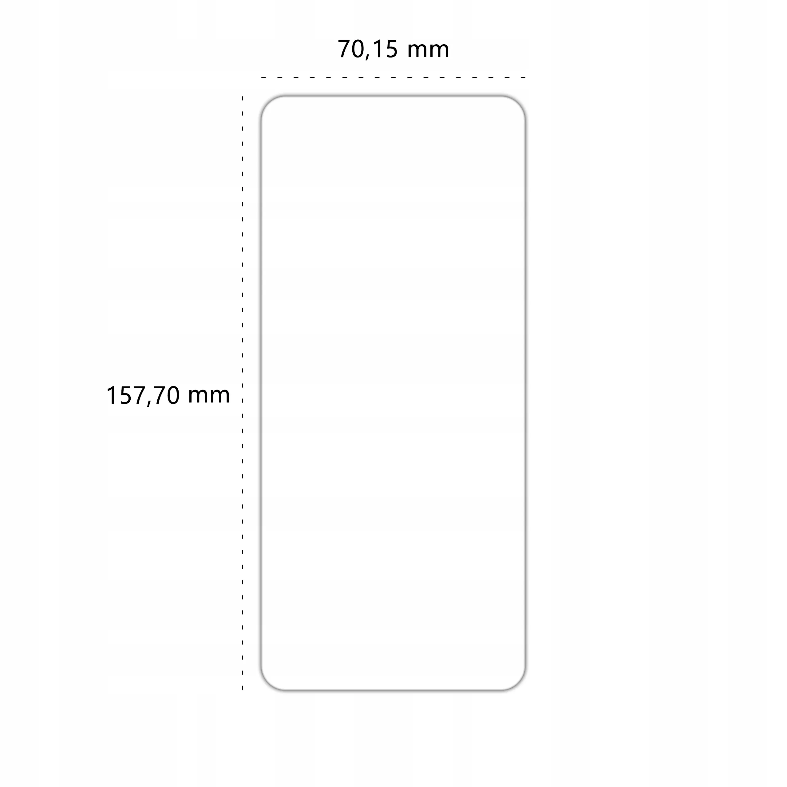 Wymiary szkła hartowanego Polski Banan BananShield do telefonu Xiaomi Mi 10T Lite