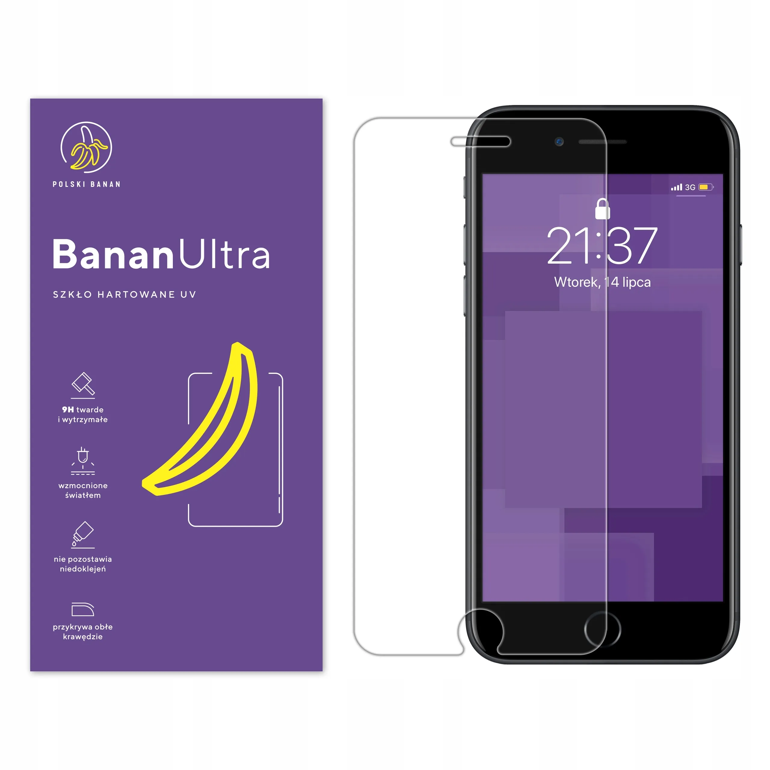Szkło hartowane UV Polski Banan BananUltra do Apple iPhone 7 PLUS / 8 PLUS
