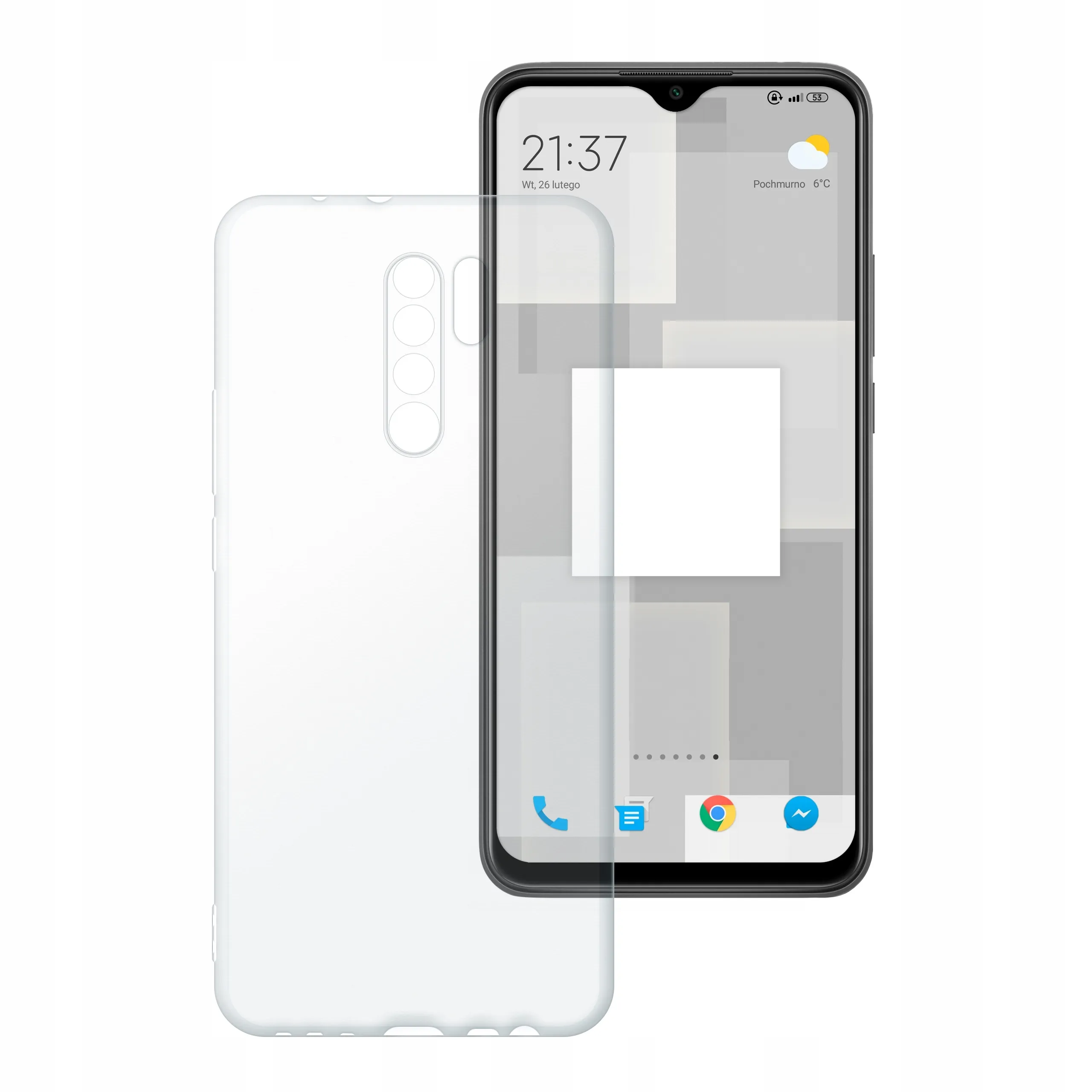 Etui silikonowe przezroczyste Polski Banan do Xiaomi Redmi 9
