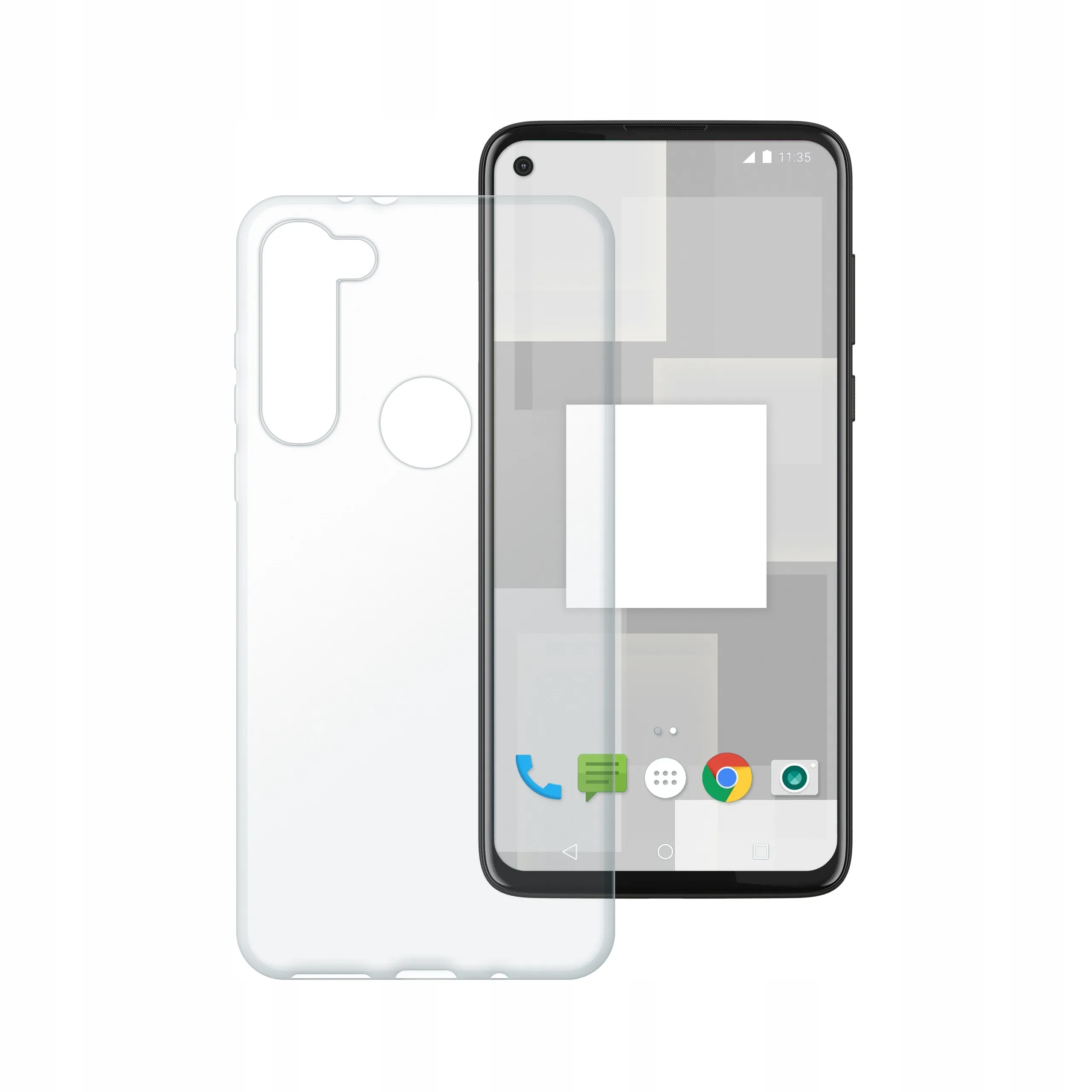 Etui silikonowe przezroczyste Polski Banan do Motorola Moto G8 Power