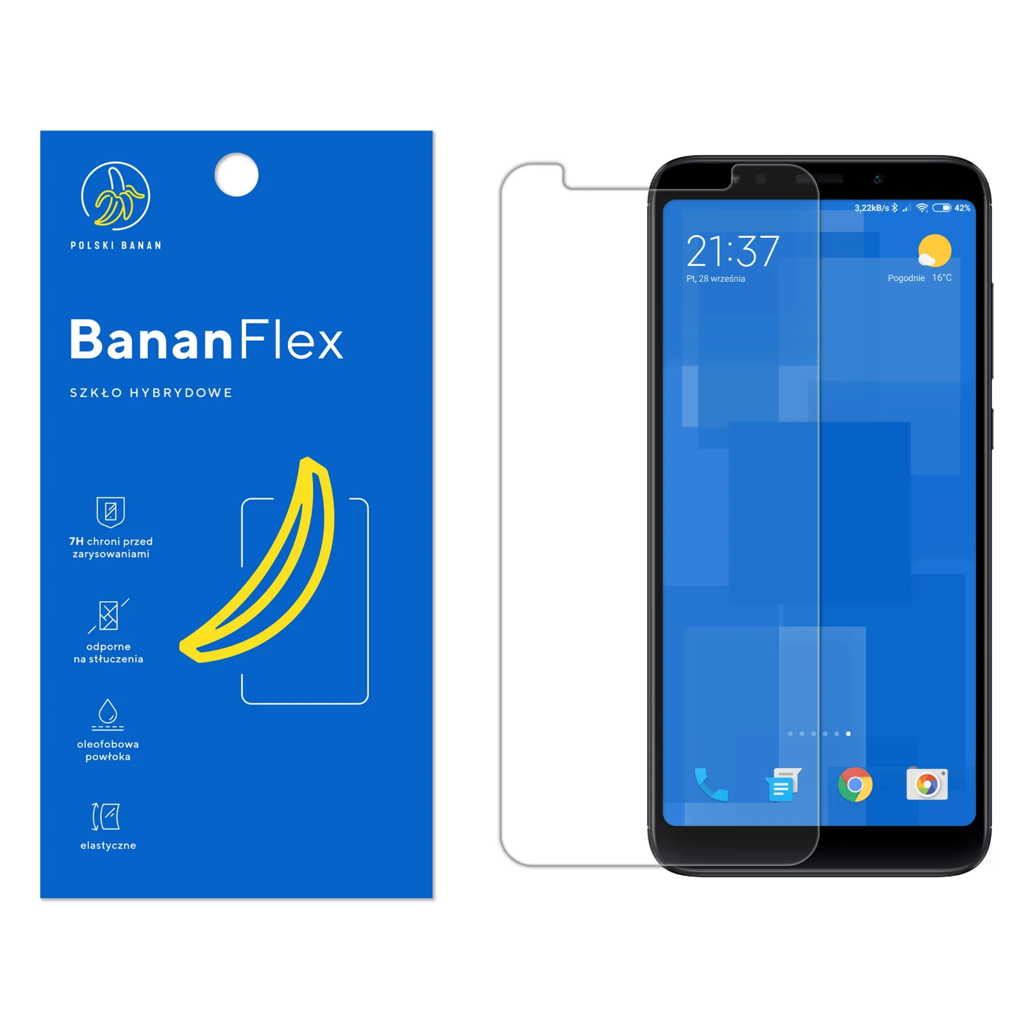 Szkło hybrydowe Polski Banan BananFlex do Xiaomi Redmi 5 Plus