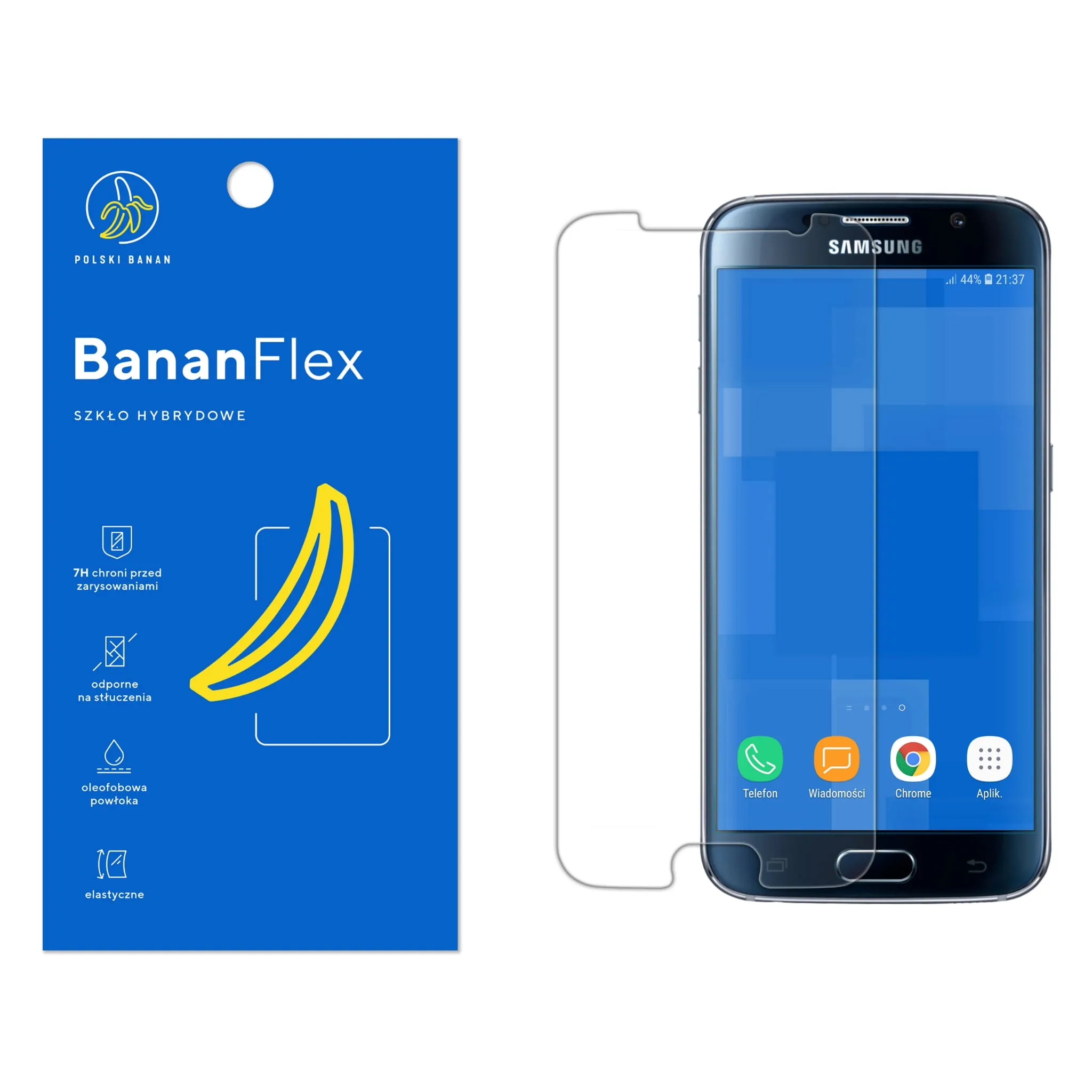 Szkło hybrydowe Polski Banan BananFlex do Samsung Galaxy S6