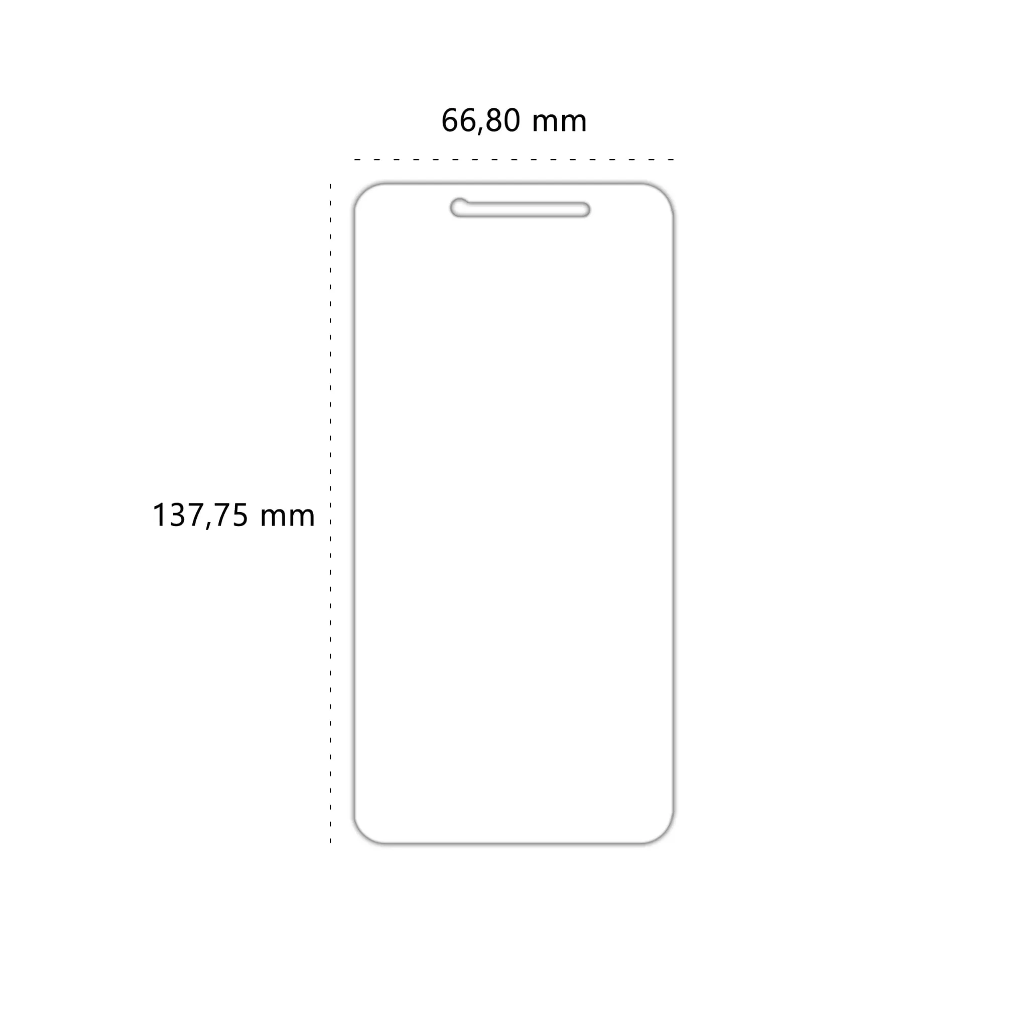 Wymiary szkła hartowanego Polski Banan BananShield do telefonu Lenovo Vibe K5 / K5 Plus