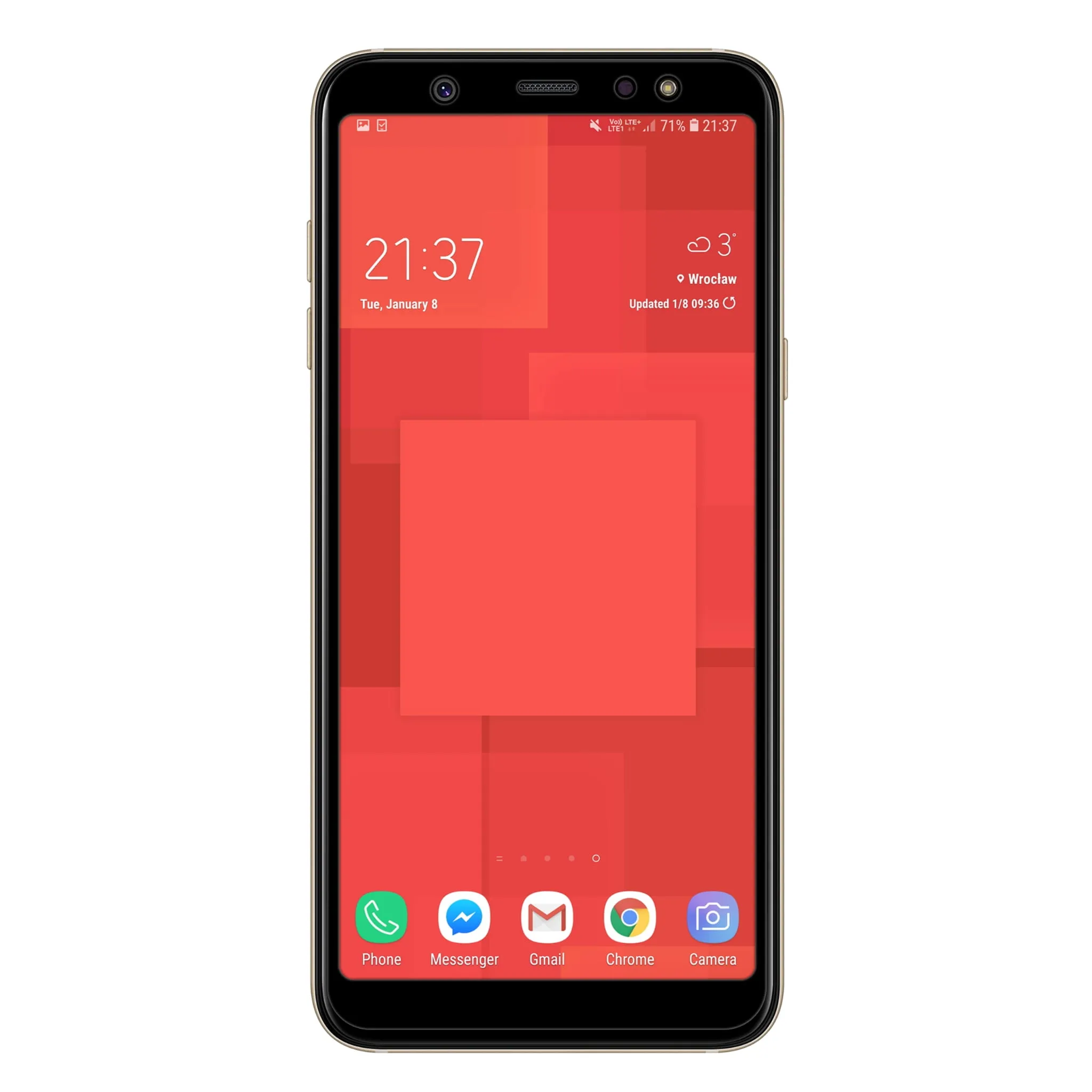 Telefon Samsung Galaxy A6 Plus ze szkłem hartowanym 3D Polski Banan BananGuard w kolorze czarnym