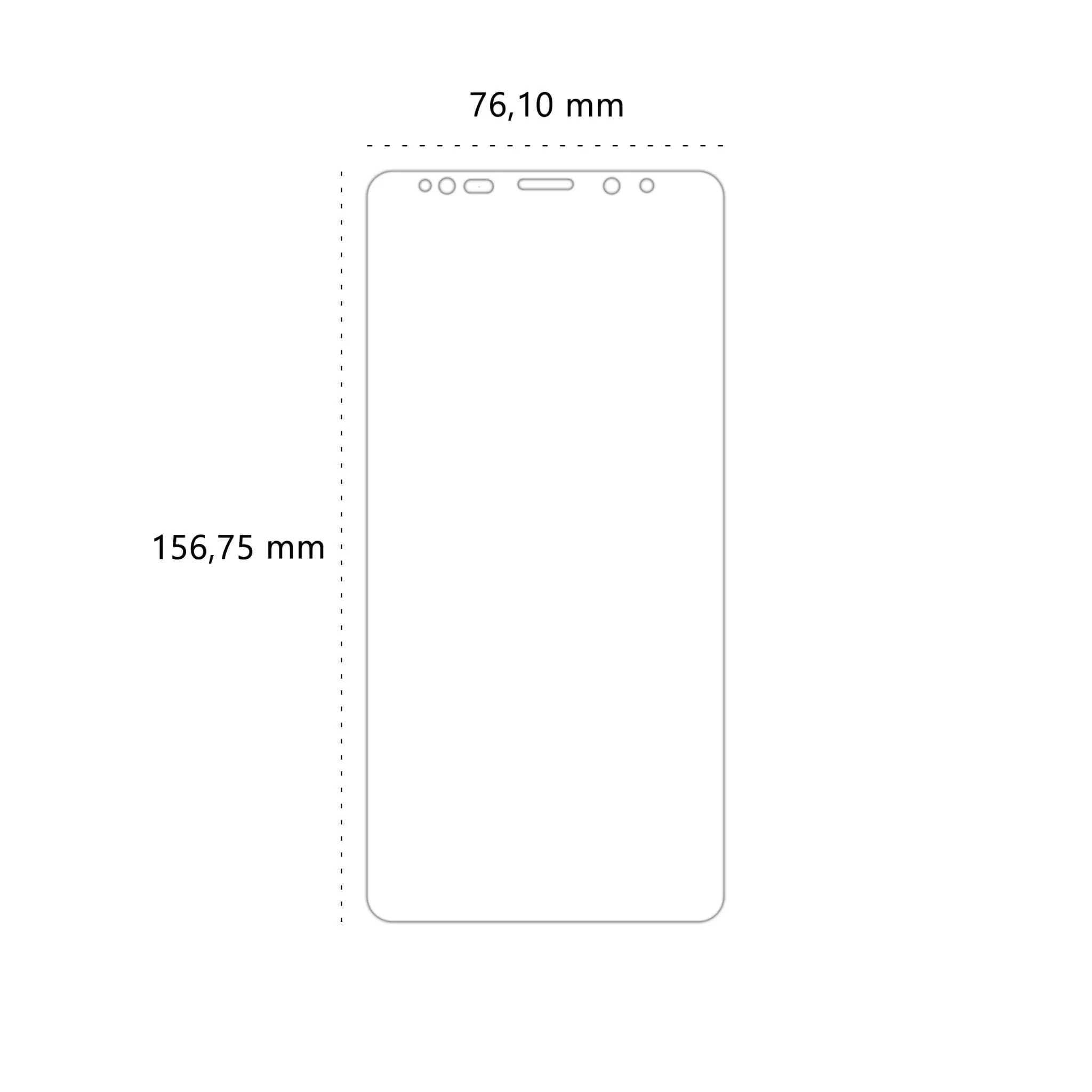 Wymiary folii ochronnej Polski Banan BananEdge do telefonu Samsung Galaxy Note 9