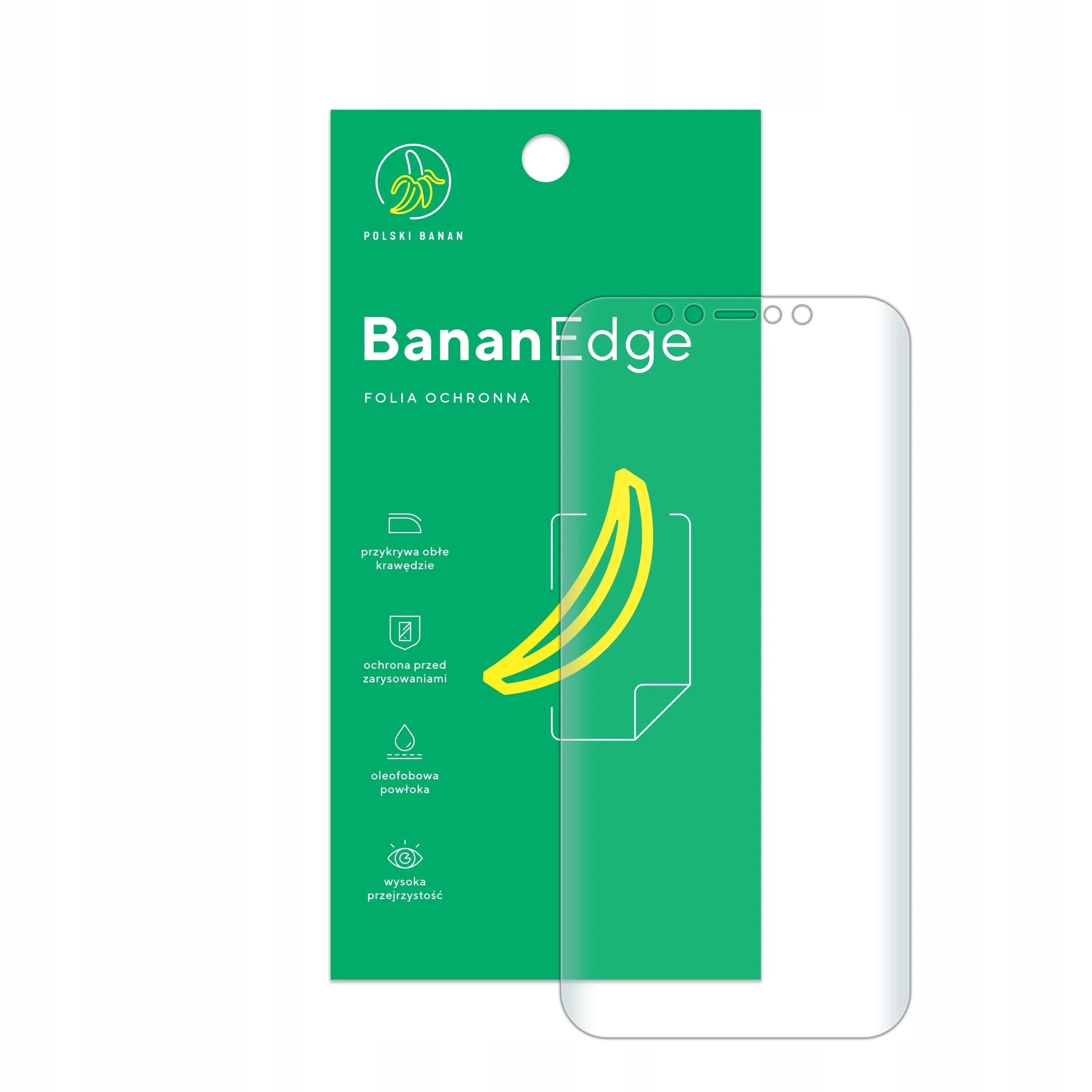 Folia ochronna Polski Banan BananEdge z opakowaniem do telefonu Apple iPhone 12 / 12 Pro