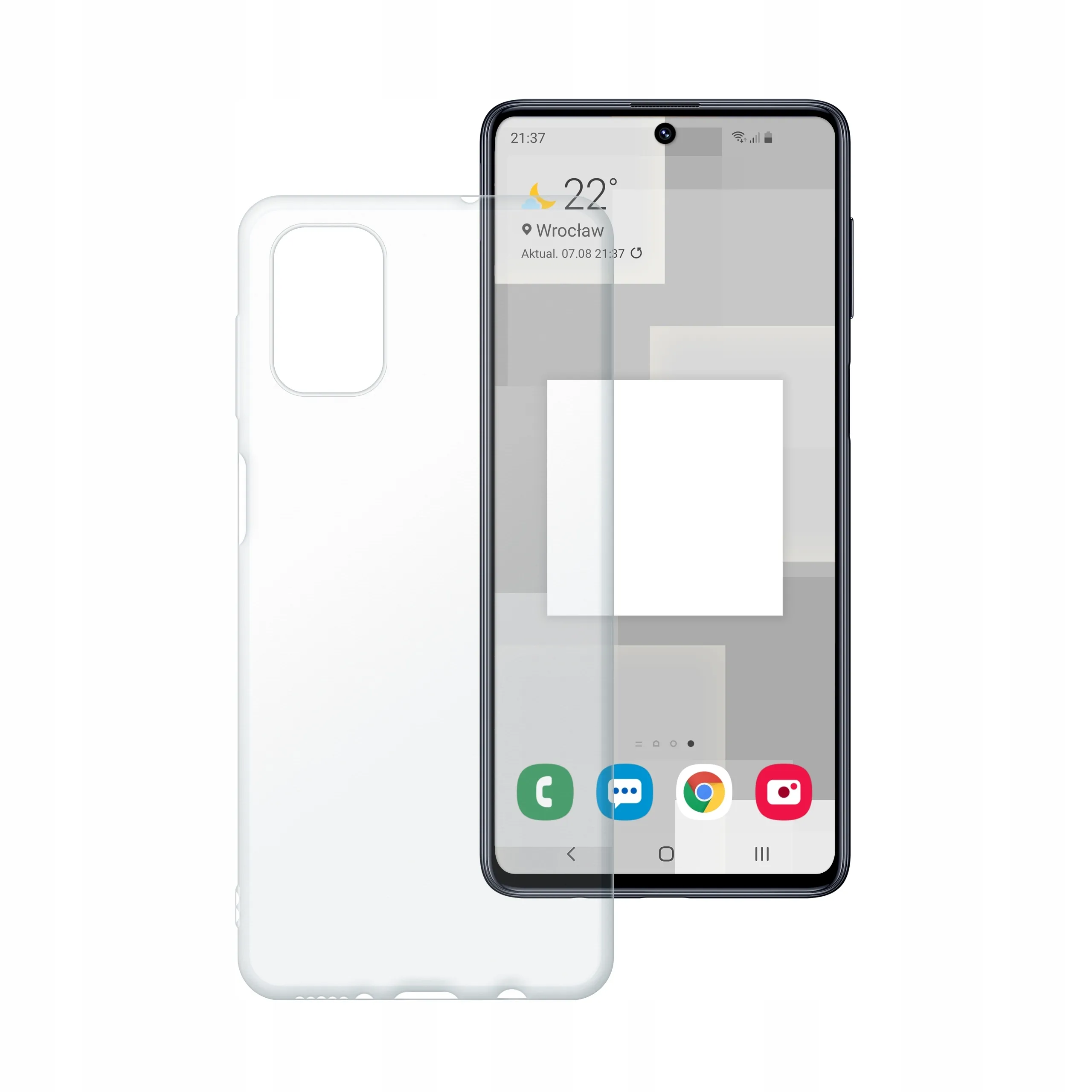Etui silikonowe przezroczyste Polski Banan do Samsung Galaxy M51