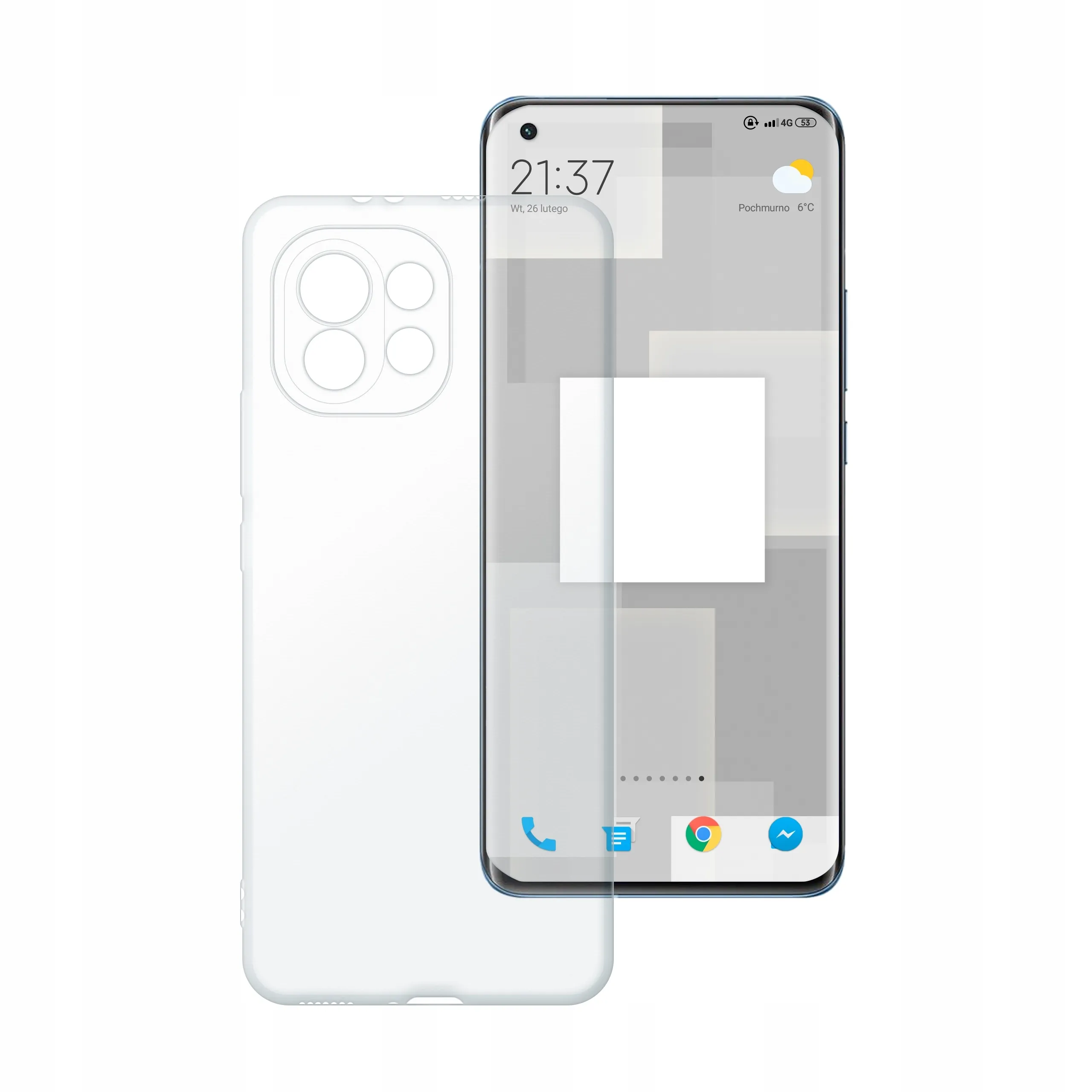 Etui silikonowe przezroczyste Polski Banan do Xiaomi Mi 11