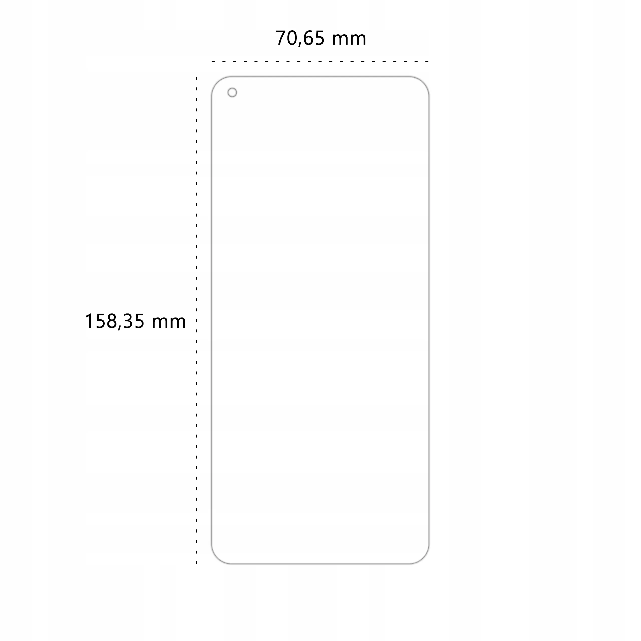 Wymiary folii ochronnej Polski Banan BananEdge do telefonu Xiaomi Mi 10T / Pro
