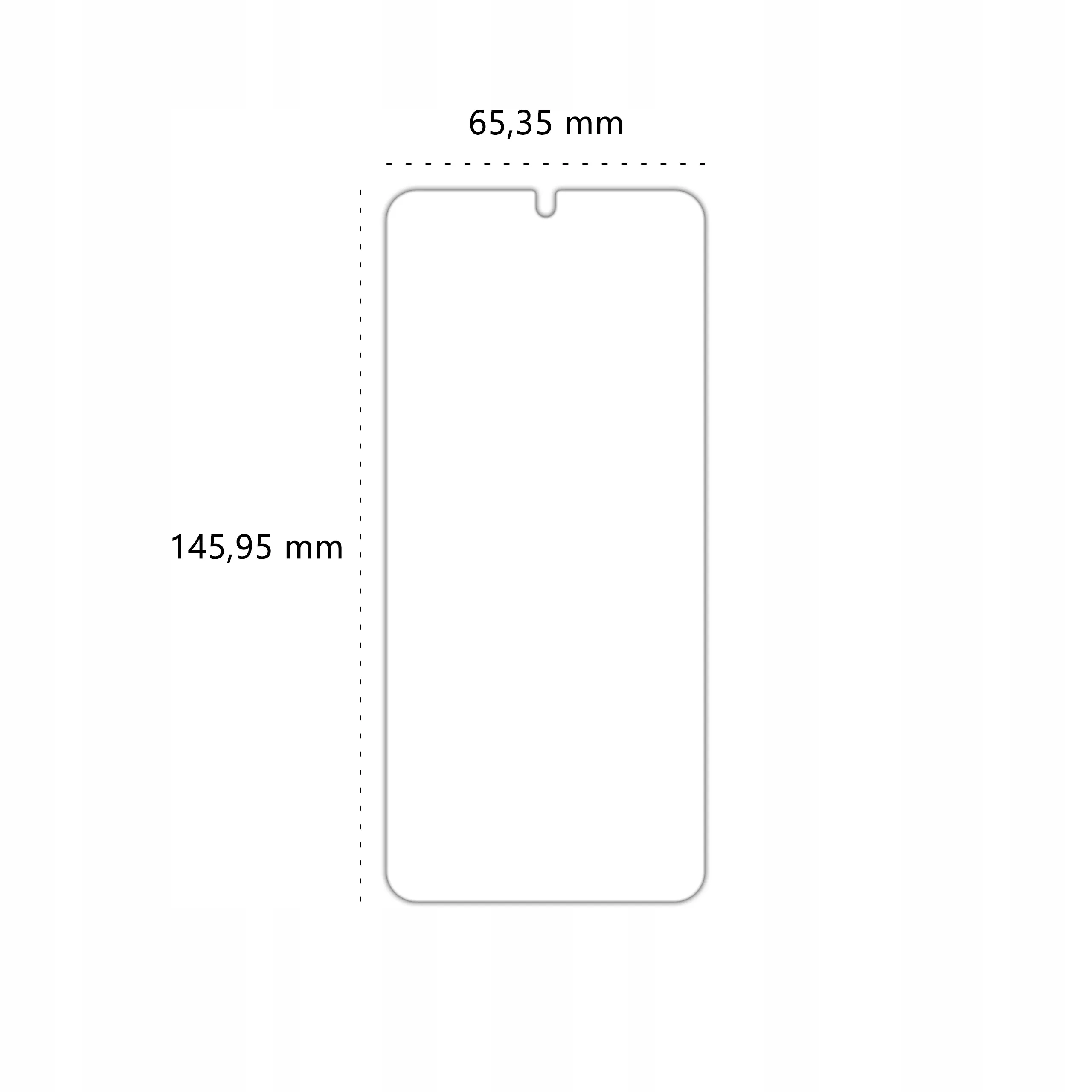 Wymiary szkła hartowanego Polski Banan BananShield do telefonu Samsung Galaxy S21