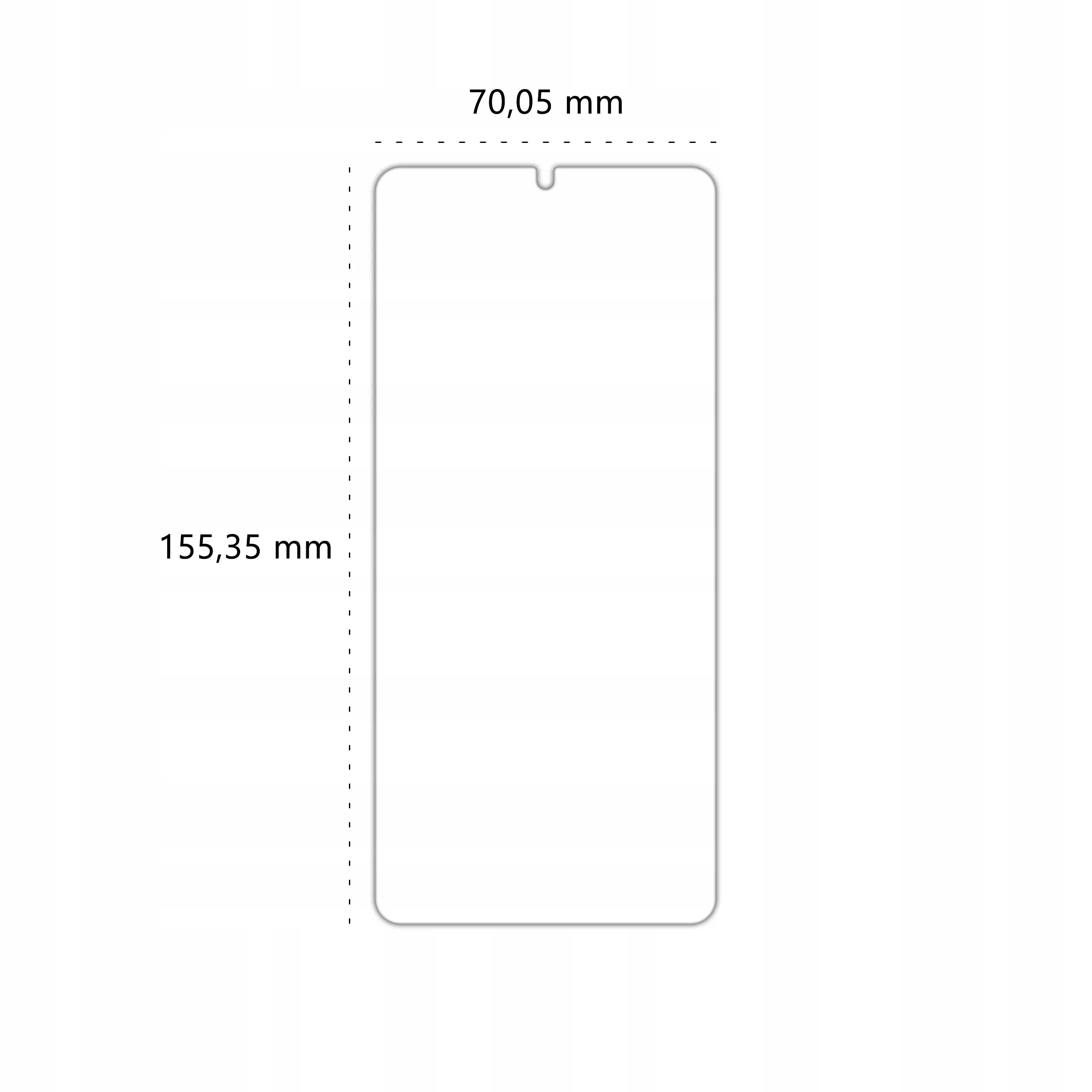 Wymiary szkła hartowanego Polski Banan BananShield do telefonu Samsung Galaxy S21 Plus