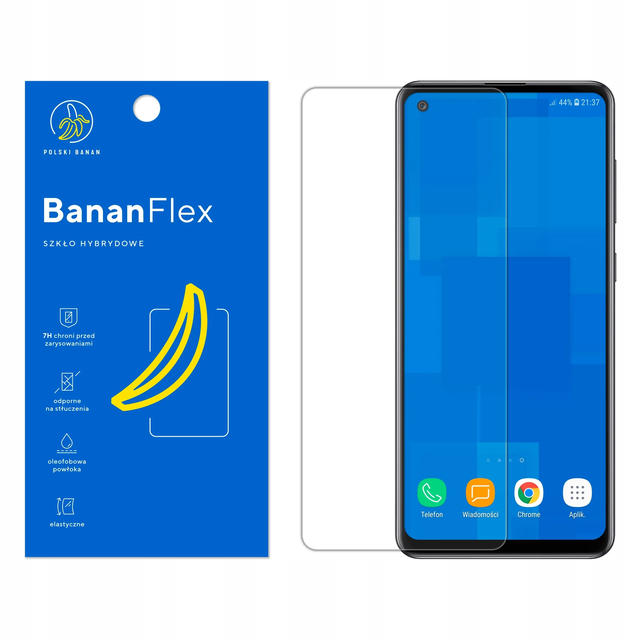 Szkło hybrydowe Polski Banan BananFlex do Samsung Galaxy A21s