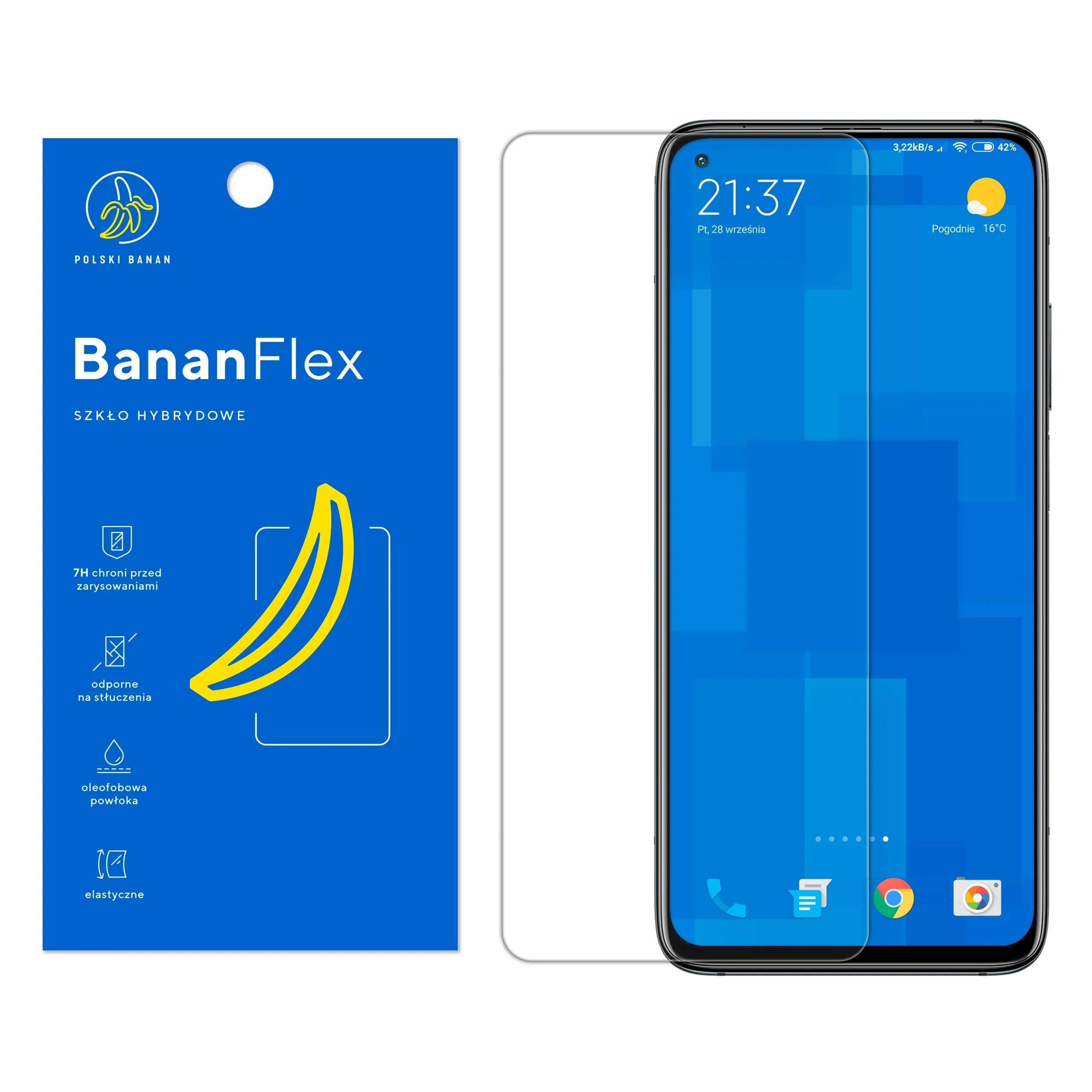 Szkło hybrydowe Polski Banan BananFlex do Xiaomi Mi 10T / Pro