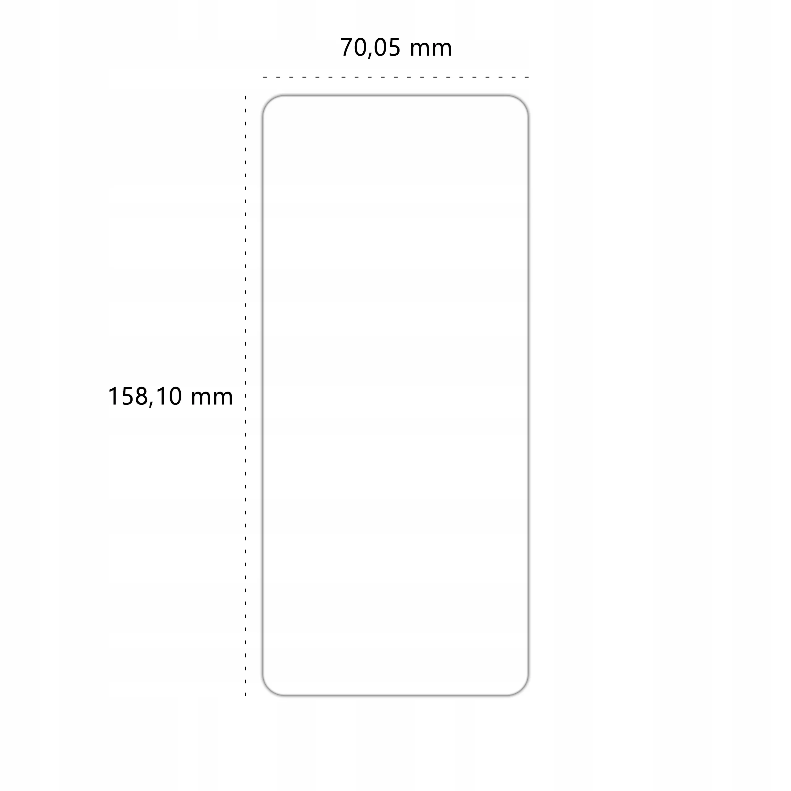 Wymiary szkła hybrydowego Polski Banan BananFlex do telefonu Xiaomi Mi 10T / Pro