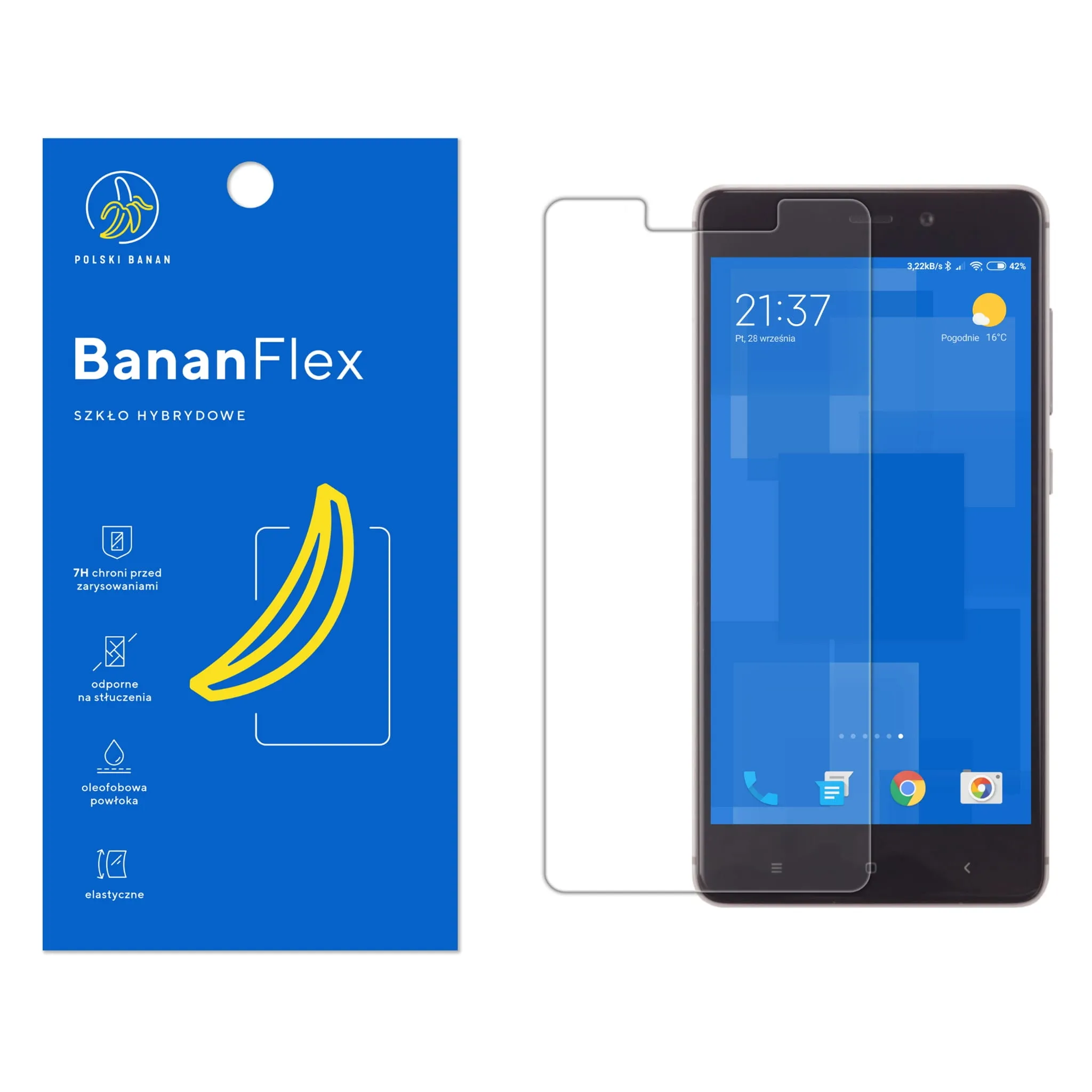 Szkło hybrydowe Polski Banan BananFlex do Xiaomi Redmi 4
