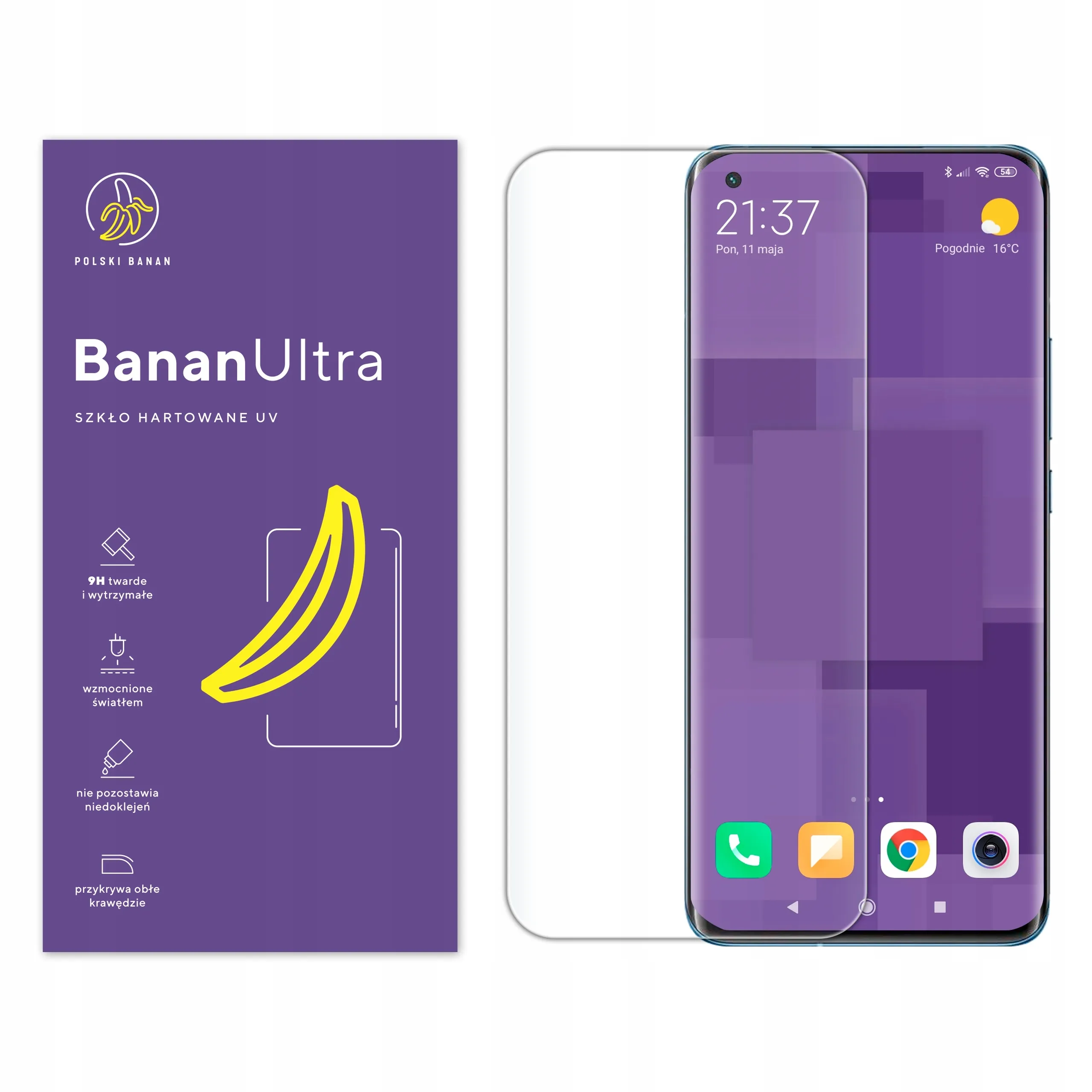Szkło hartowane UV Polski Banan BananUltra do Xiaomi Mi 11 Ultra