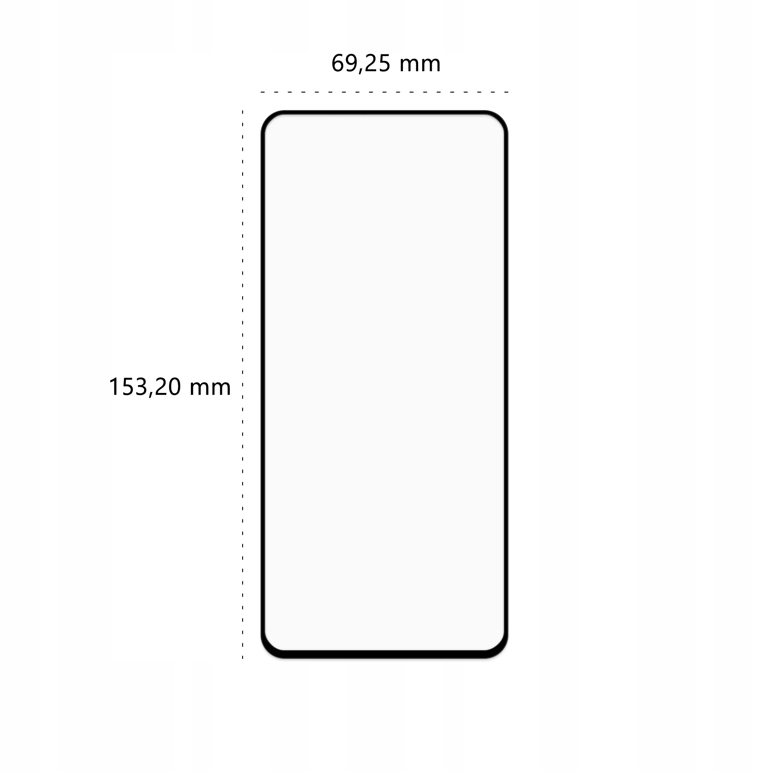 Wymiary szkła hartowanego 3D Polski Banan BananGuard w kolorze czarnym do telefonu Samsung Galaxy A52 / A52s