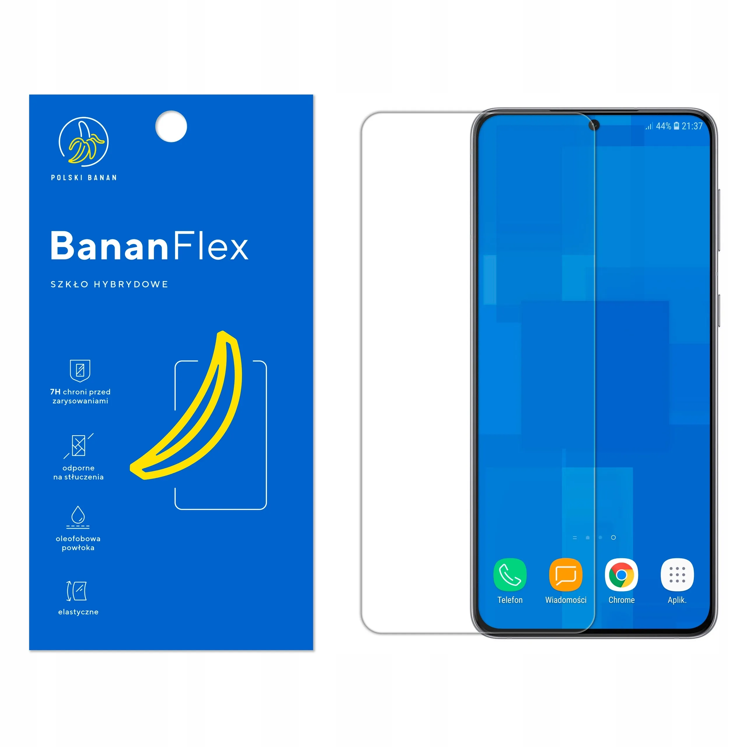 Szkło hybrydowe Polski Banan BananFlex do Samsung Galaxy S21 Plus