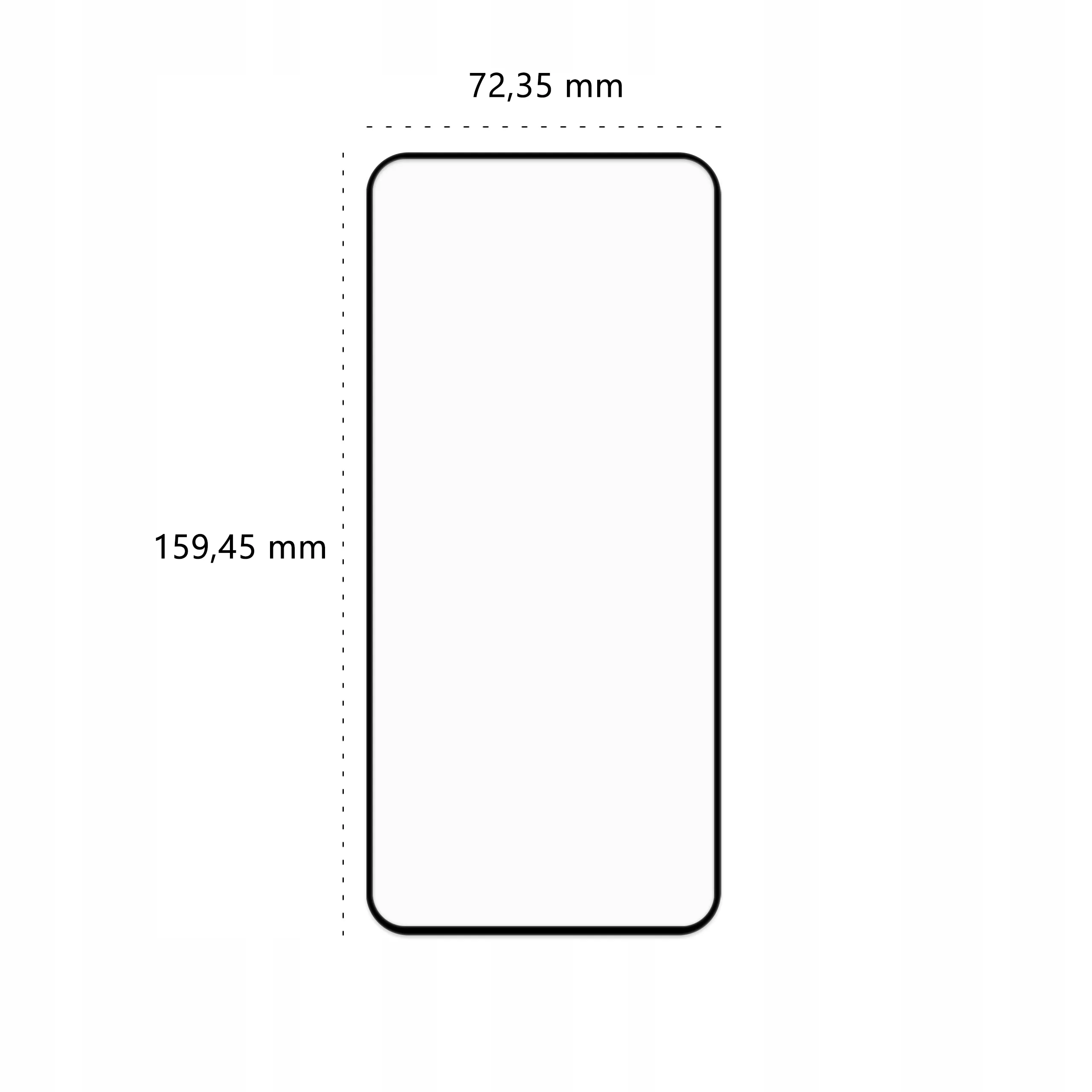 Wymiary szkła hartowanego 3D Polski Banan BananGuard w kolorze czarnym do telefonu Xiaomi Mi 11