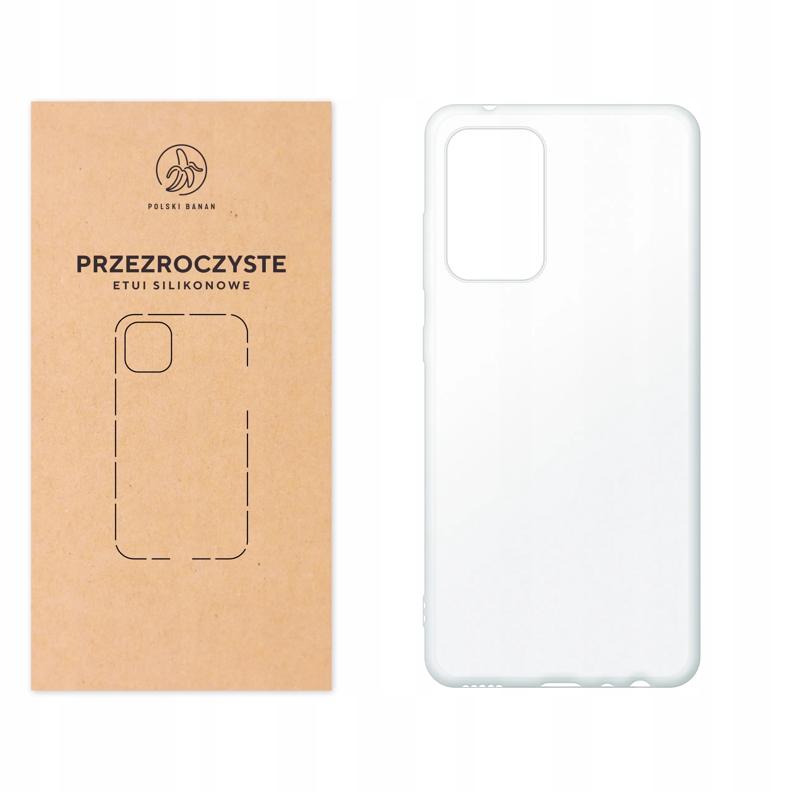 Etui silikonowe przezroczyste Polski Banan do Samsung Galaxy A52 / A52s