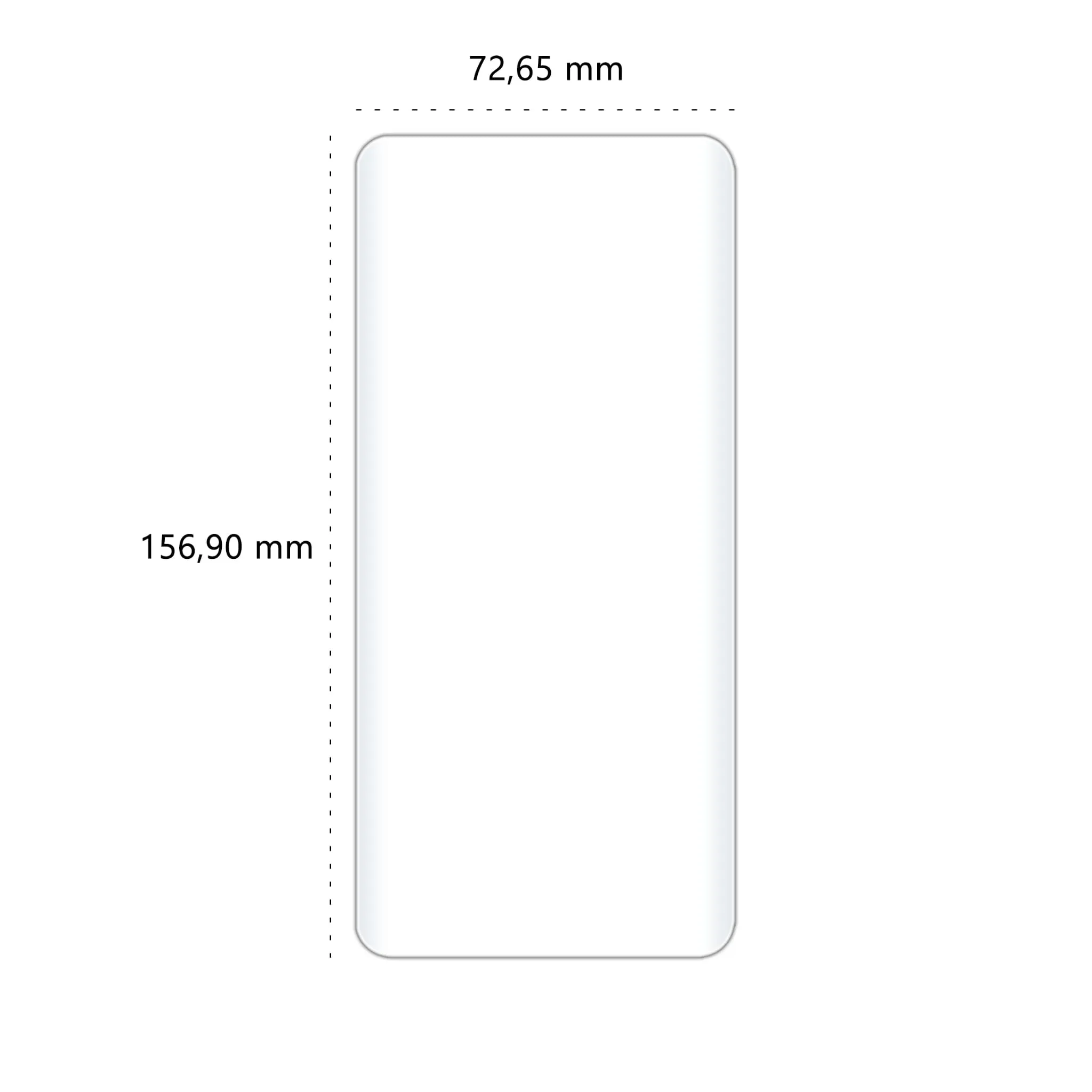 Wymiary szkła hartowanego UV Polski Banan BananUltra do telefonu OnePlus 7 Pro