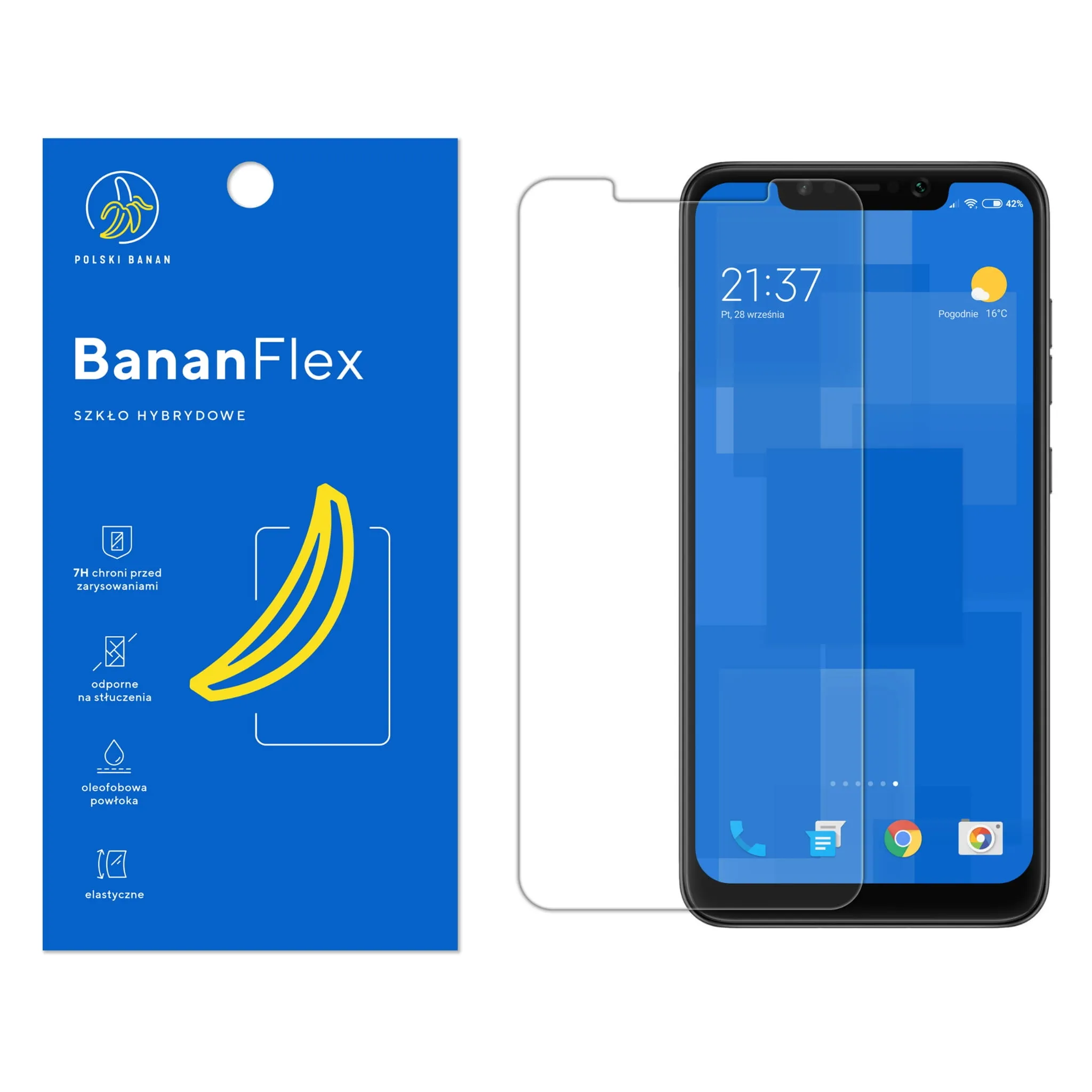 Szkło hybrydowe Polski Banan BananFlex do Xiaomi Pocophone F1