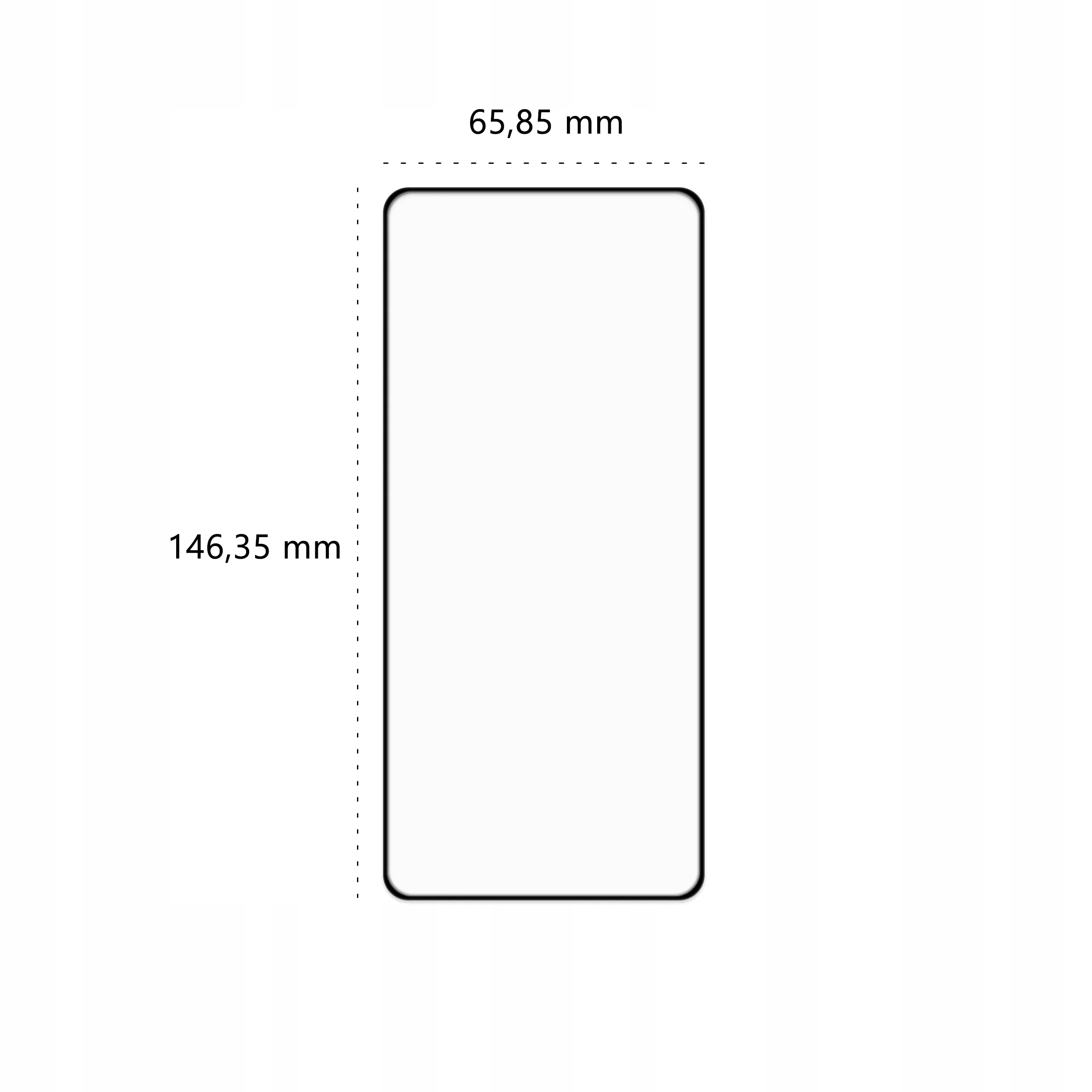 Wymiary szkła hartowanego 3D Polski Banan BananGuard w kolorze czarnym do telefonu Samsung Galaxy S21