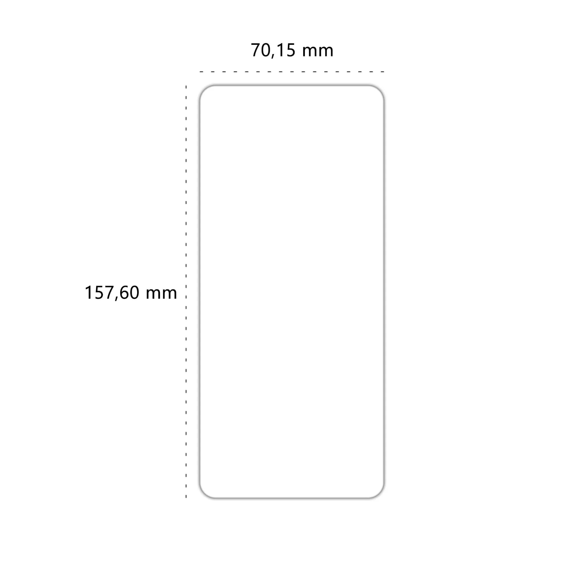 Wymiary szkła hartowanego Polski Banan BananShield do telefonu Samsung Galaxy M51