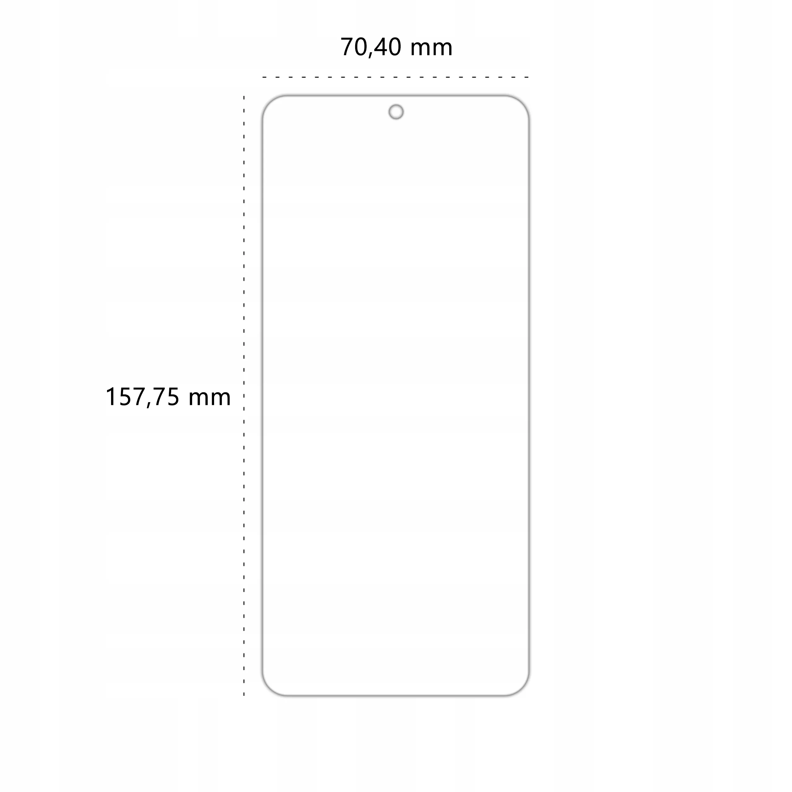 Wymiary szkła hybrydowego Polski Banan BananFlex do telefonu Xiaomi Redmi Note 10 Pro