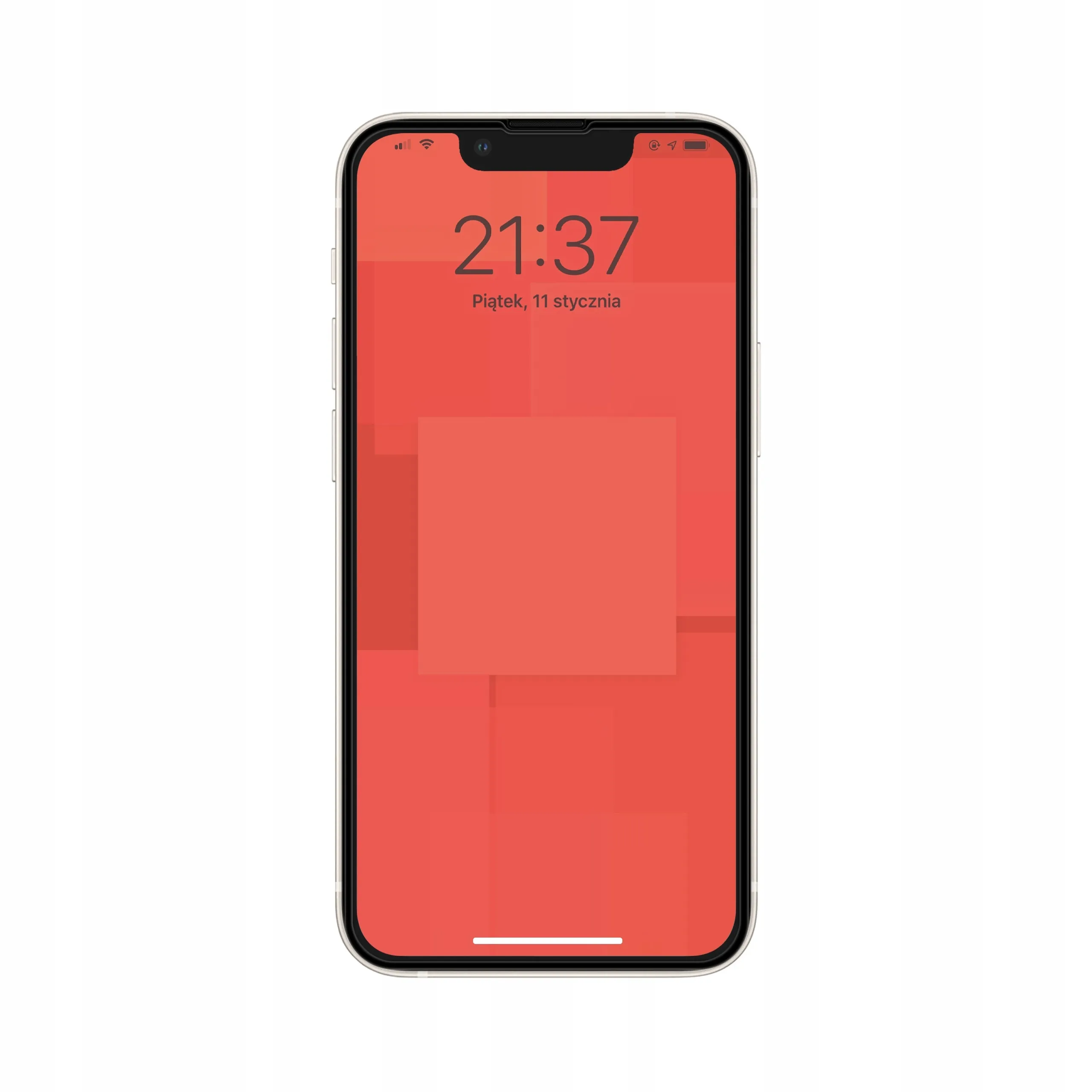 Telefon Apple iPhone 13 mini ze szkłem hartowanym 3D Polski Banan BananGuard w kolorze czarnym