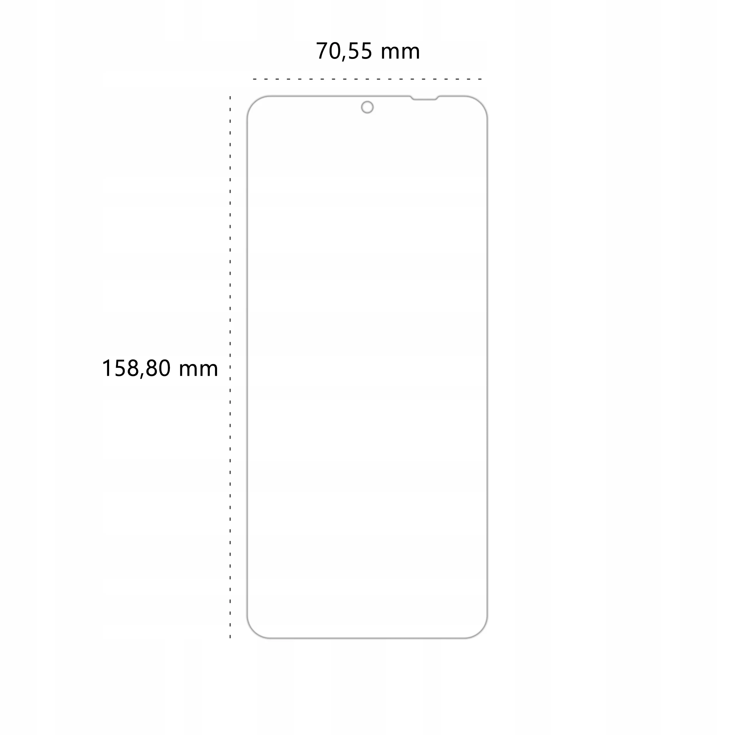Wymiary folii ochronnej Polski Banan BananEdge do telefonu Samsung Galaxy A32 5G