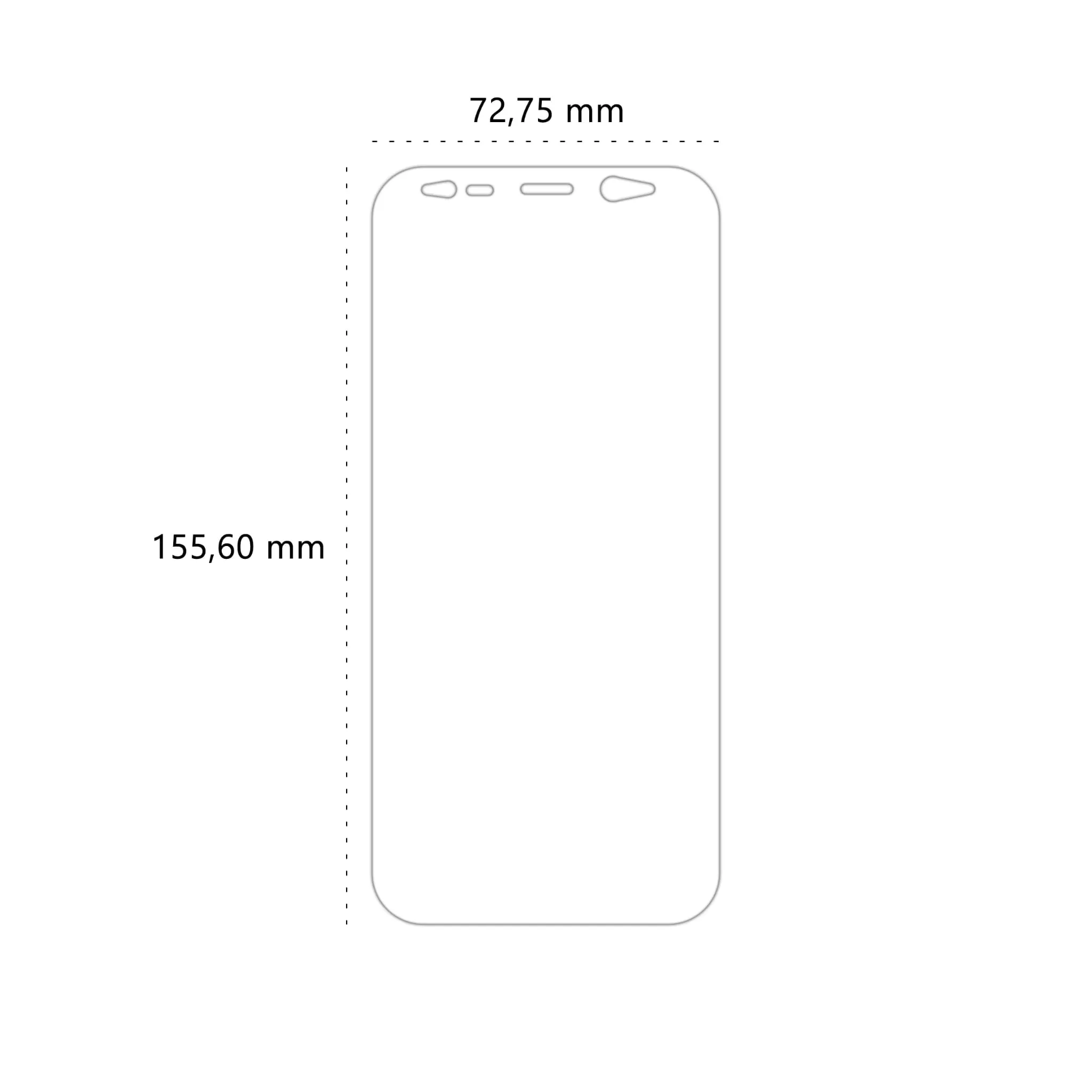 Wymiary folii ochronnej Polski Banan BananEdge do telefonu Samsung Galaxy S8 Plus