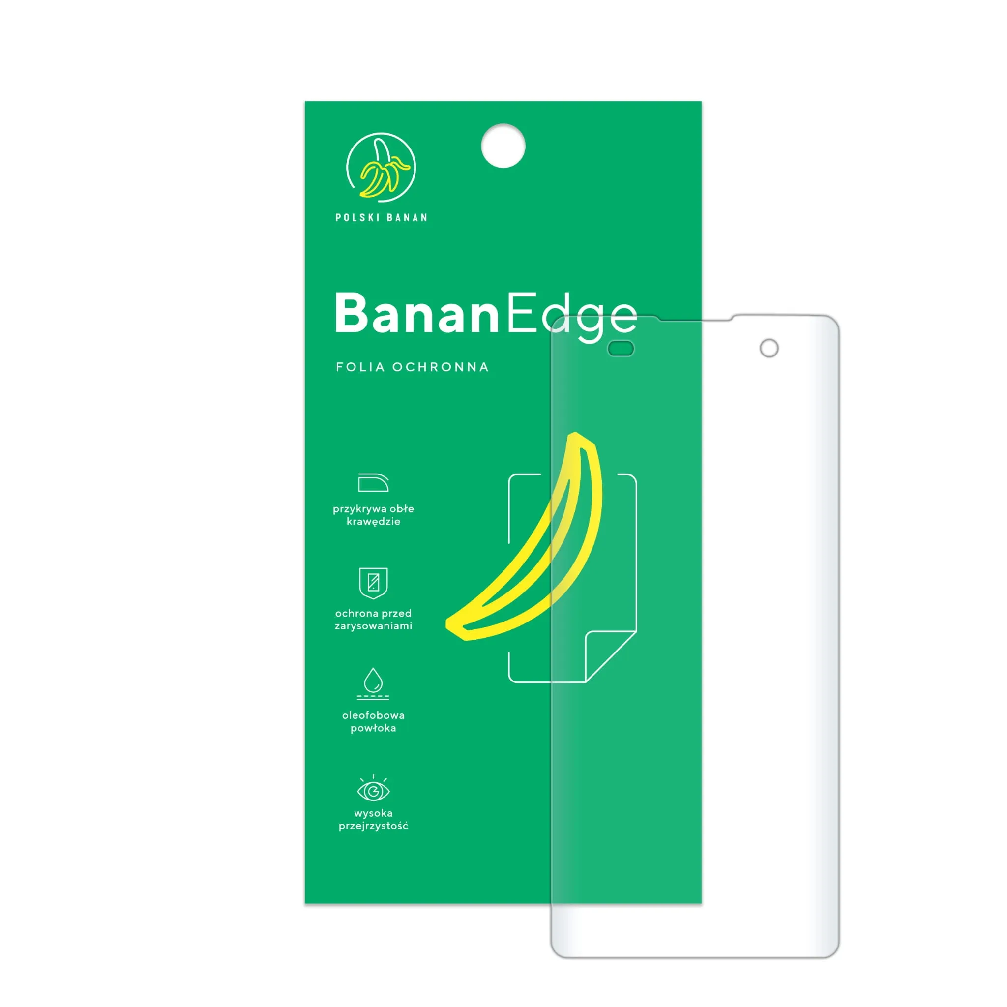 Folia ochronna Polski Banan BananEdge z opakowaniem do telefonu Sony Xperia XA