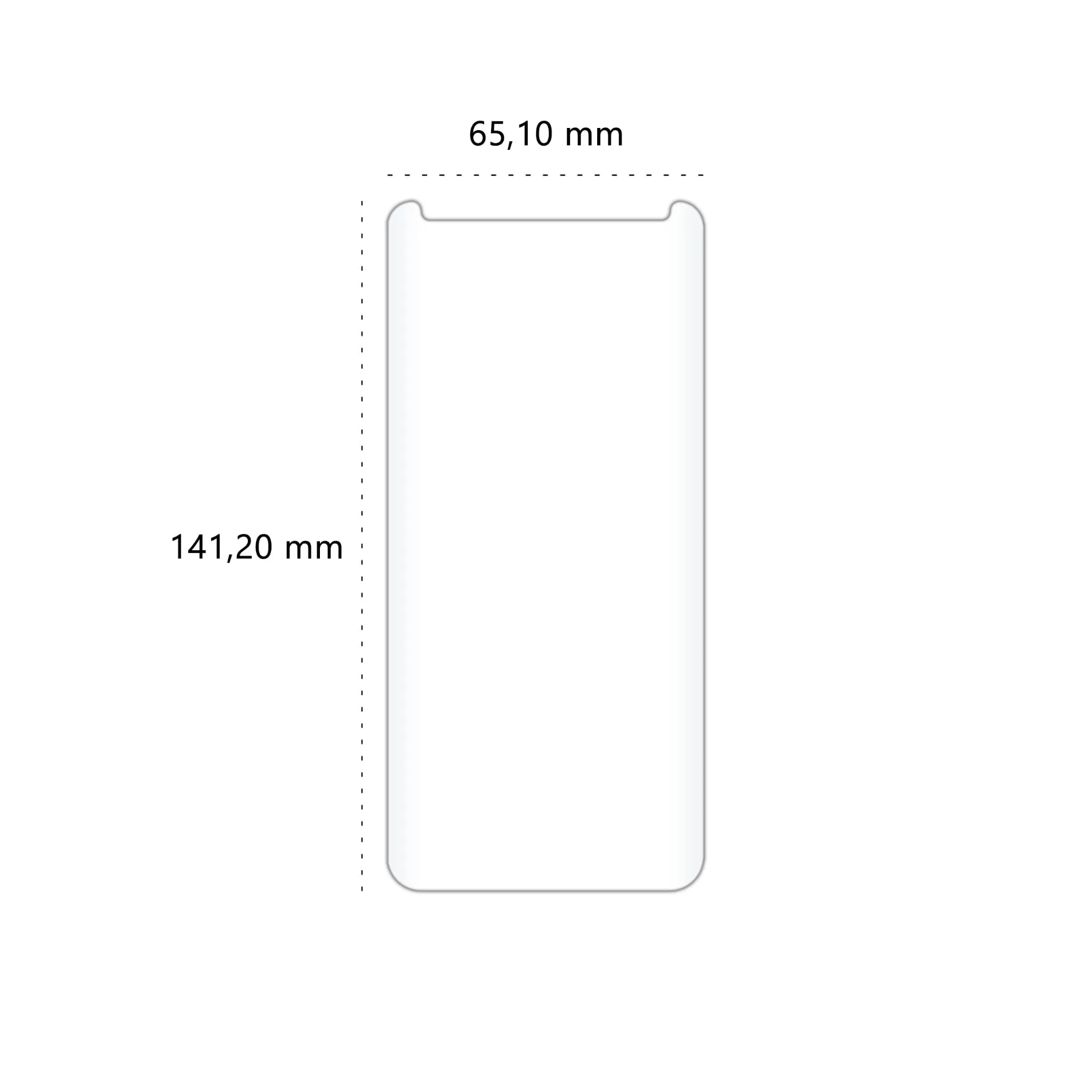 Wymiary szkła hartowanego UV Polski Banan BananUltra do telefonu Samsung Galaxy S9