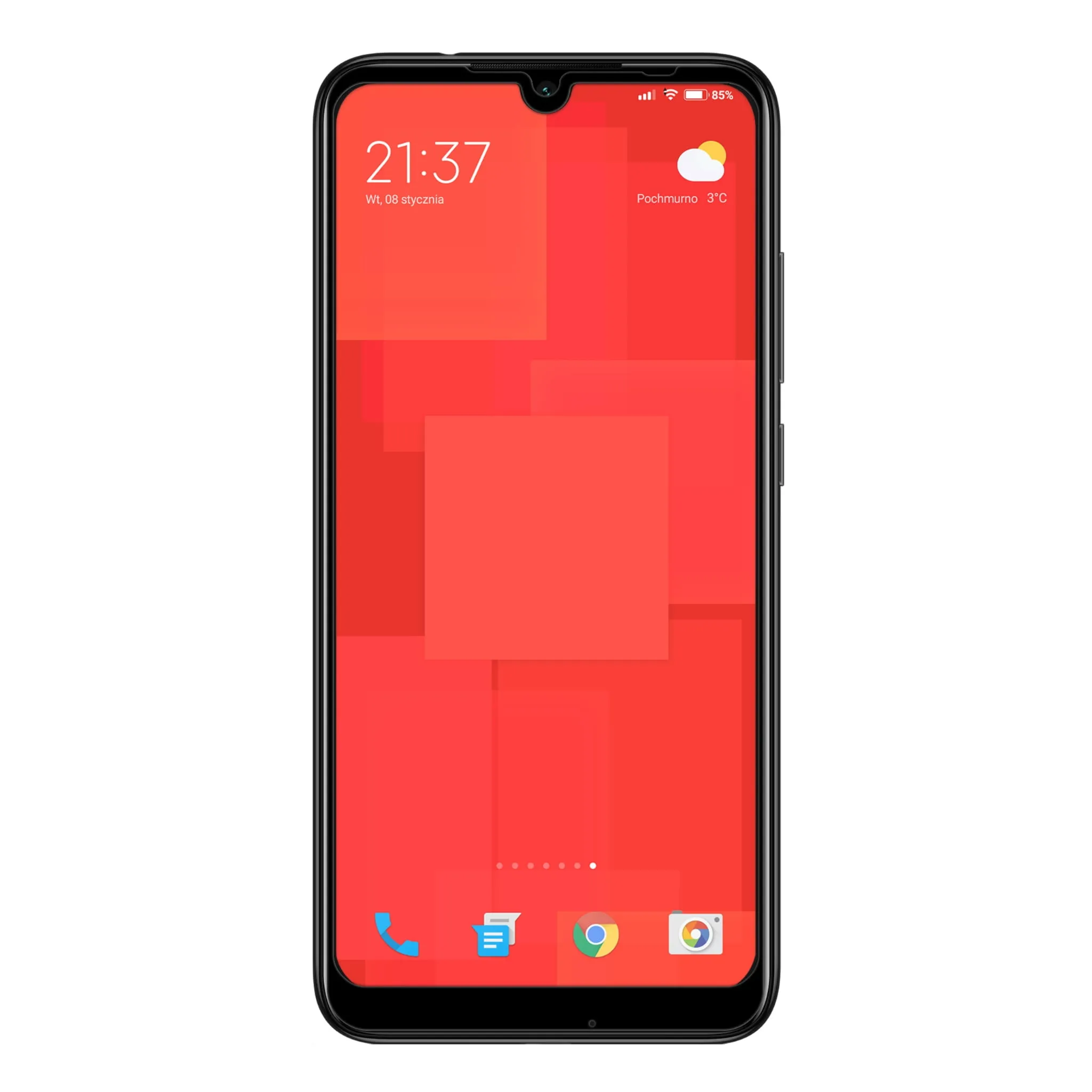 Telefon Xiaomi Redmi Note 7 ze szkłem hartowanym 3D Polski Banan BananGuard w kolorze czarnym