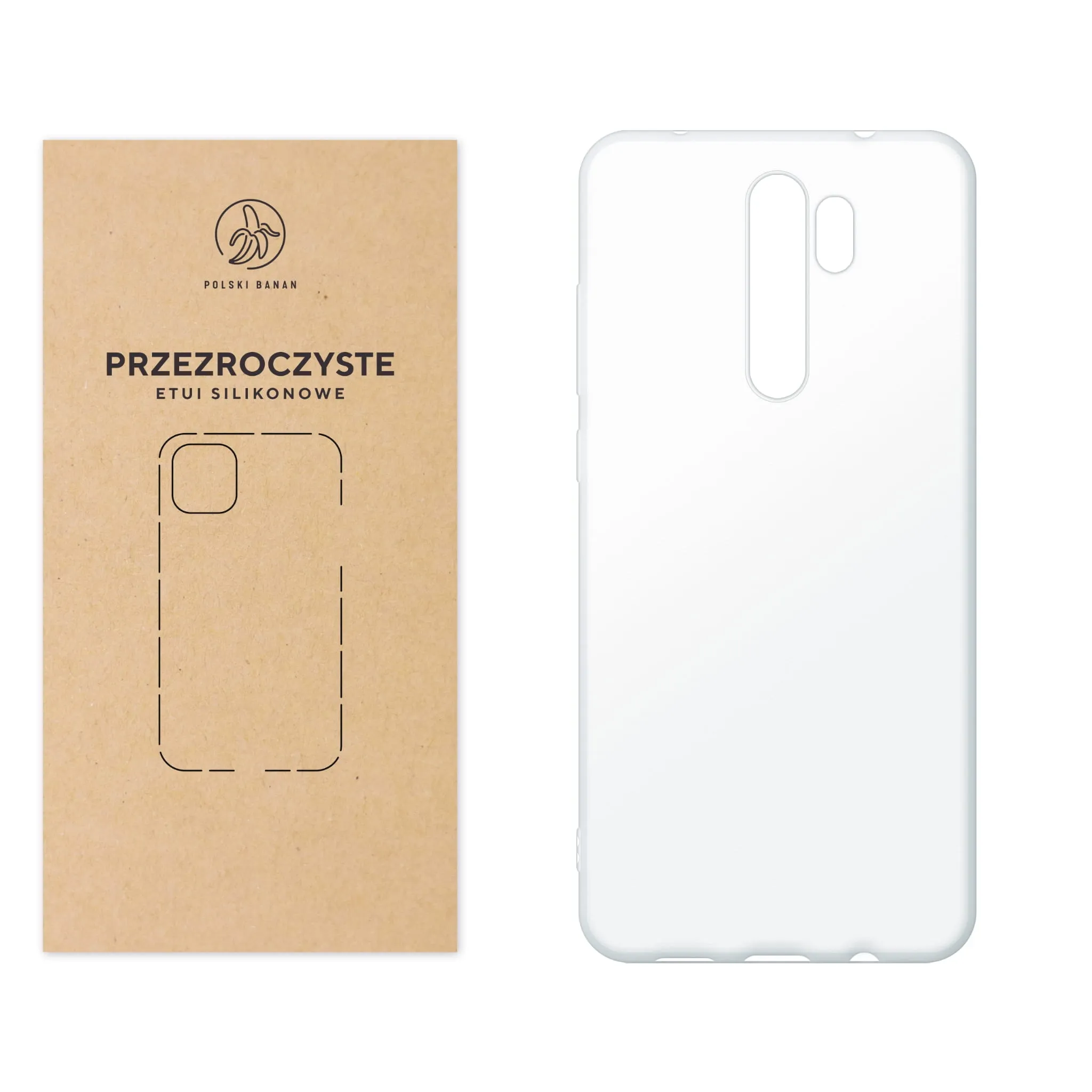 Etui silikonowe przezroczyste Polski Banan do Xiaomi Redmi Note 8 Pro