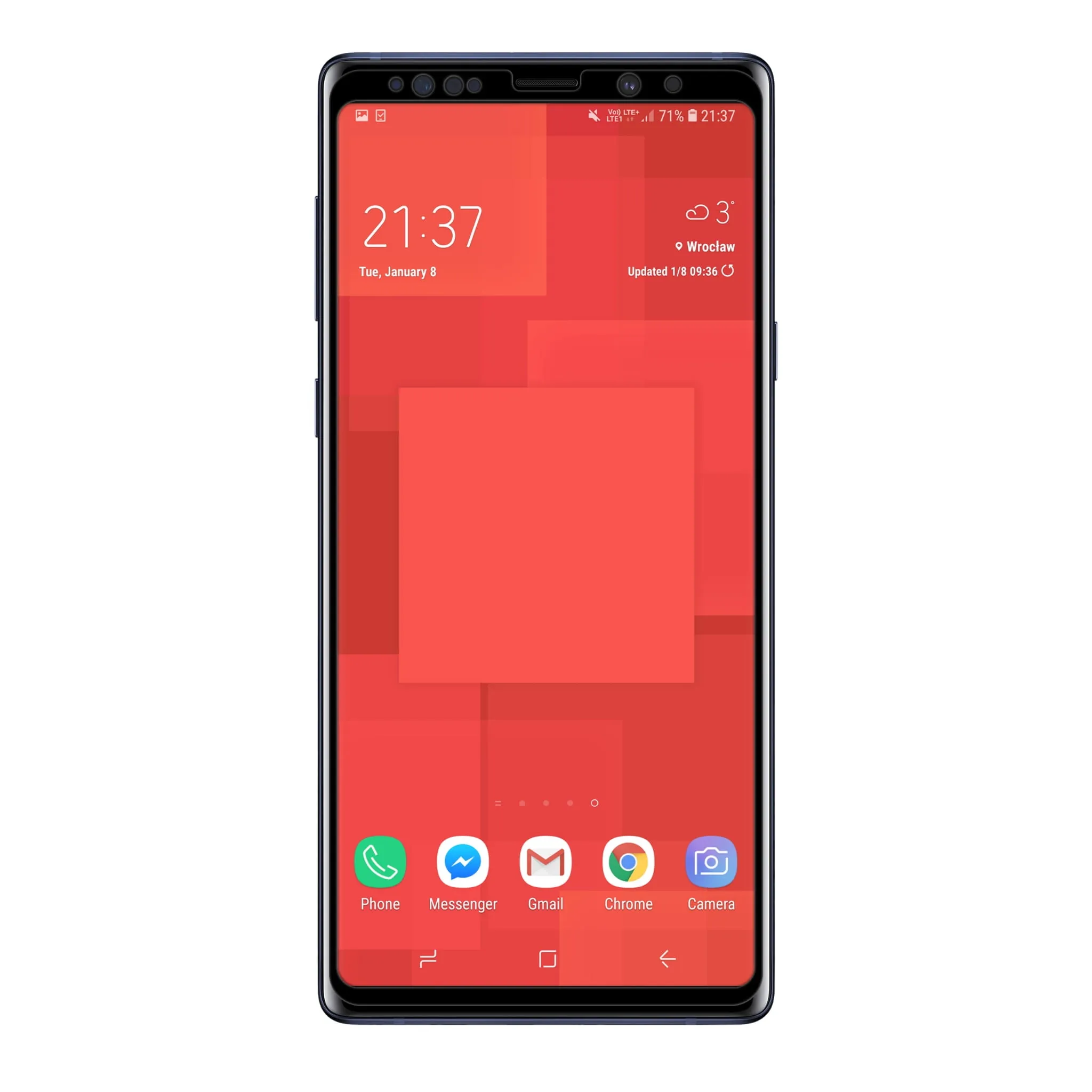 Telefon Samsung Galaxy Note 9 ze szkłem hartowanym 3D Polski Banan BananGuard w kolorze czarnym