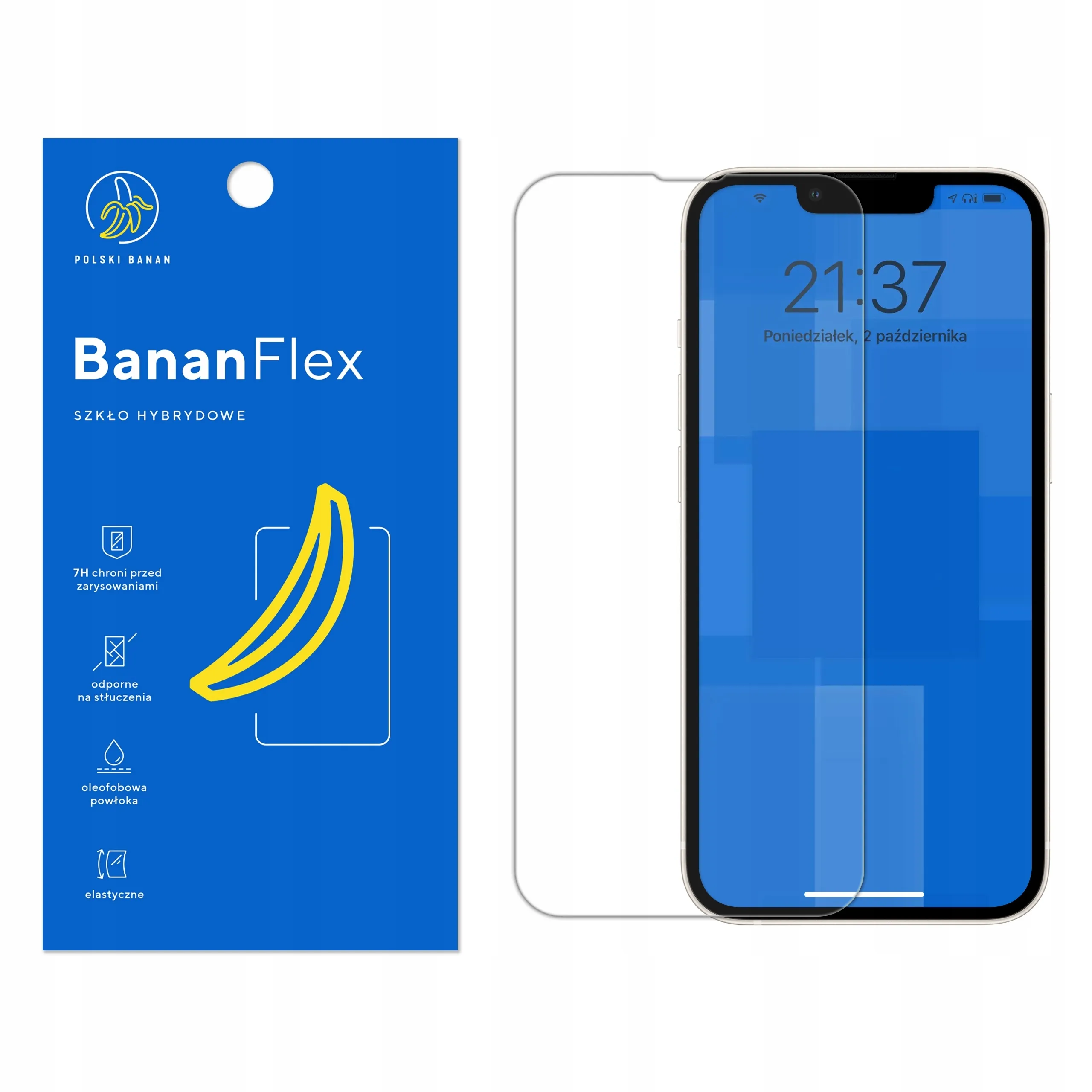 Szkło hybrydowe Polski Banan BananFlex do Apple iPhone 13