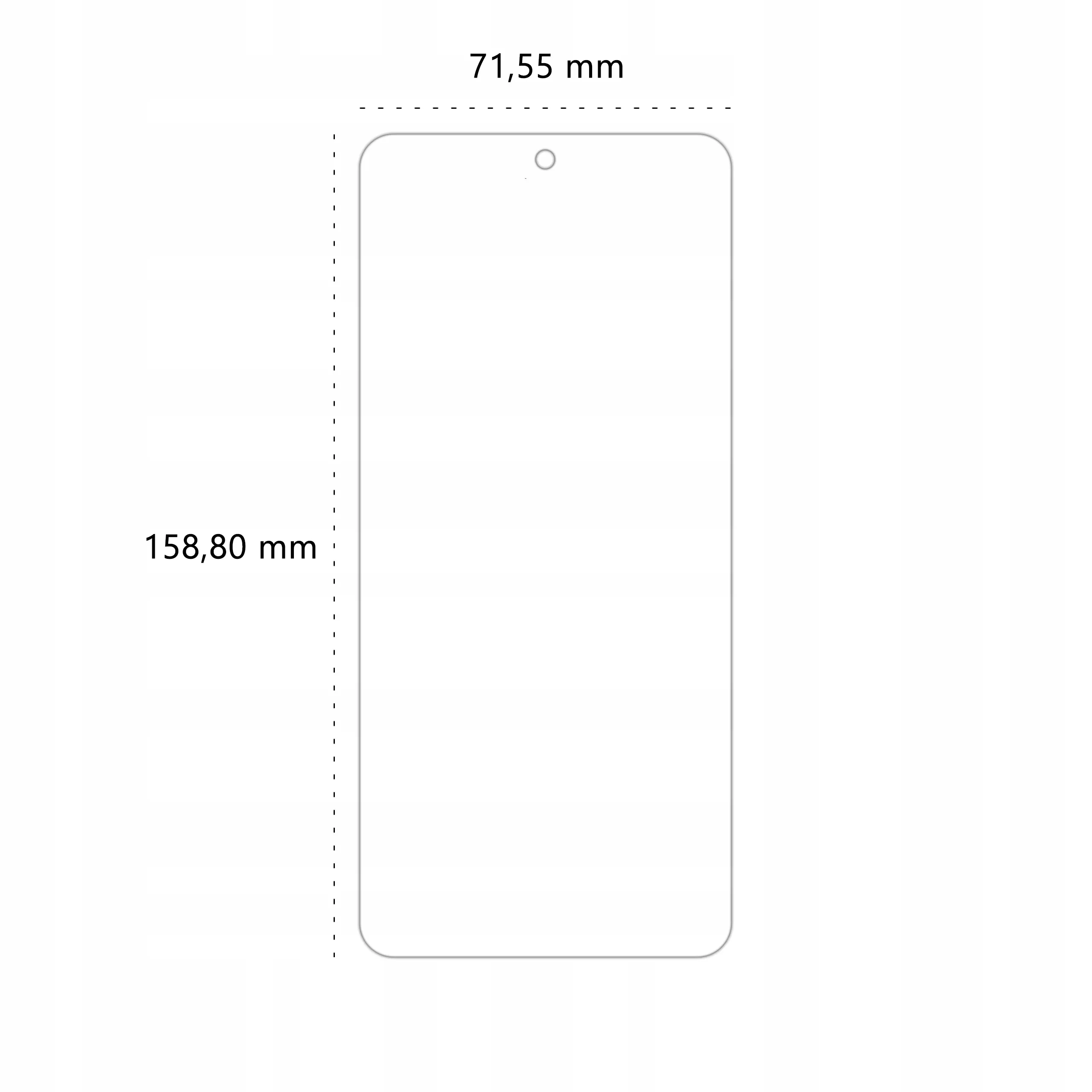 Wymiary folii ochronnej Polski Banan BananEdge do telefonu Xiaomi Mi 11i