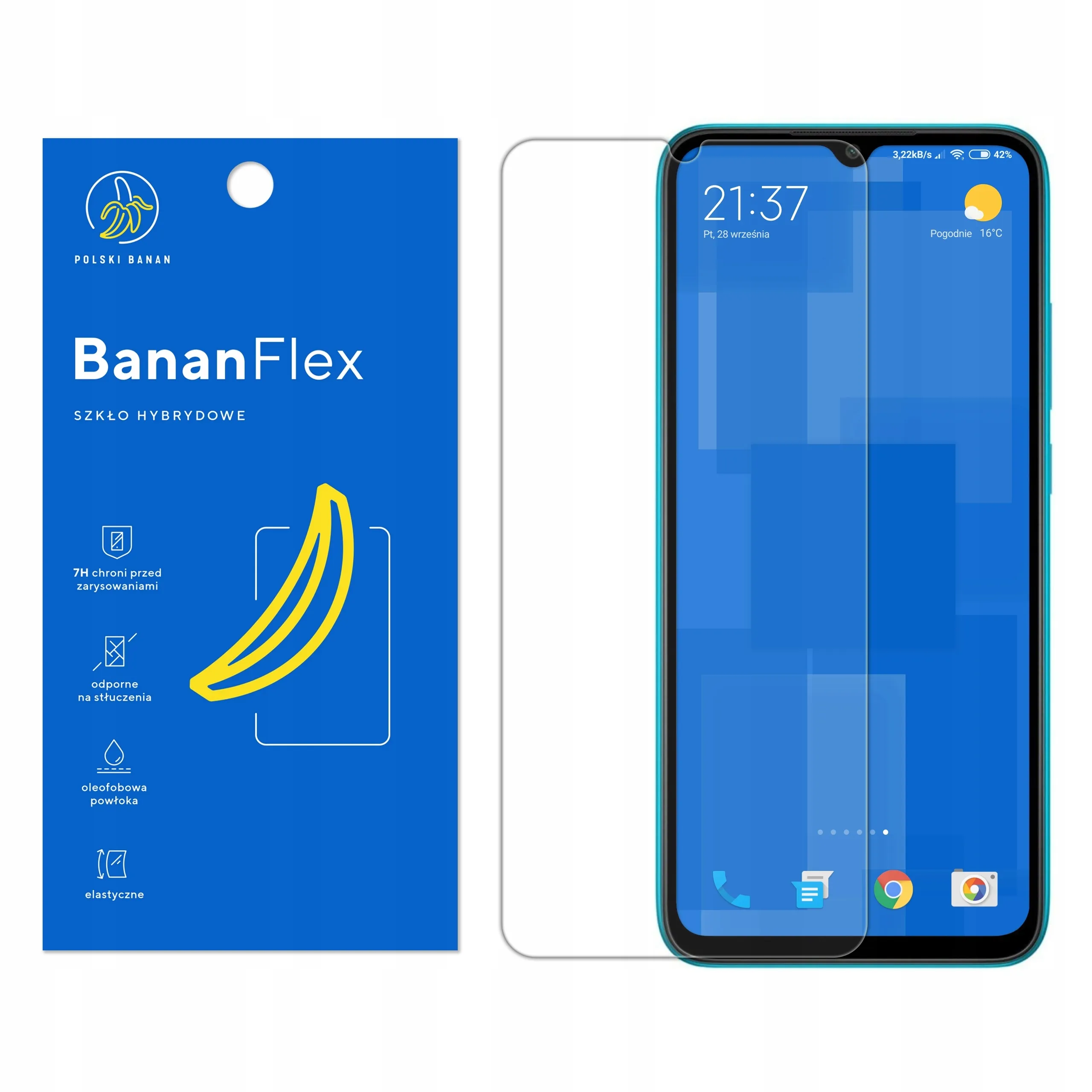 Szkło hybrydowe Polski Banan BananFlex do Xiaomi Redmi 9C