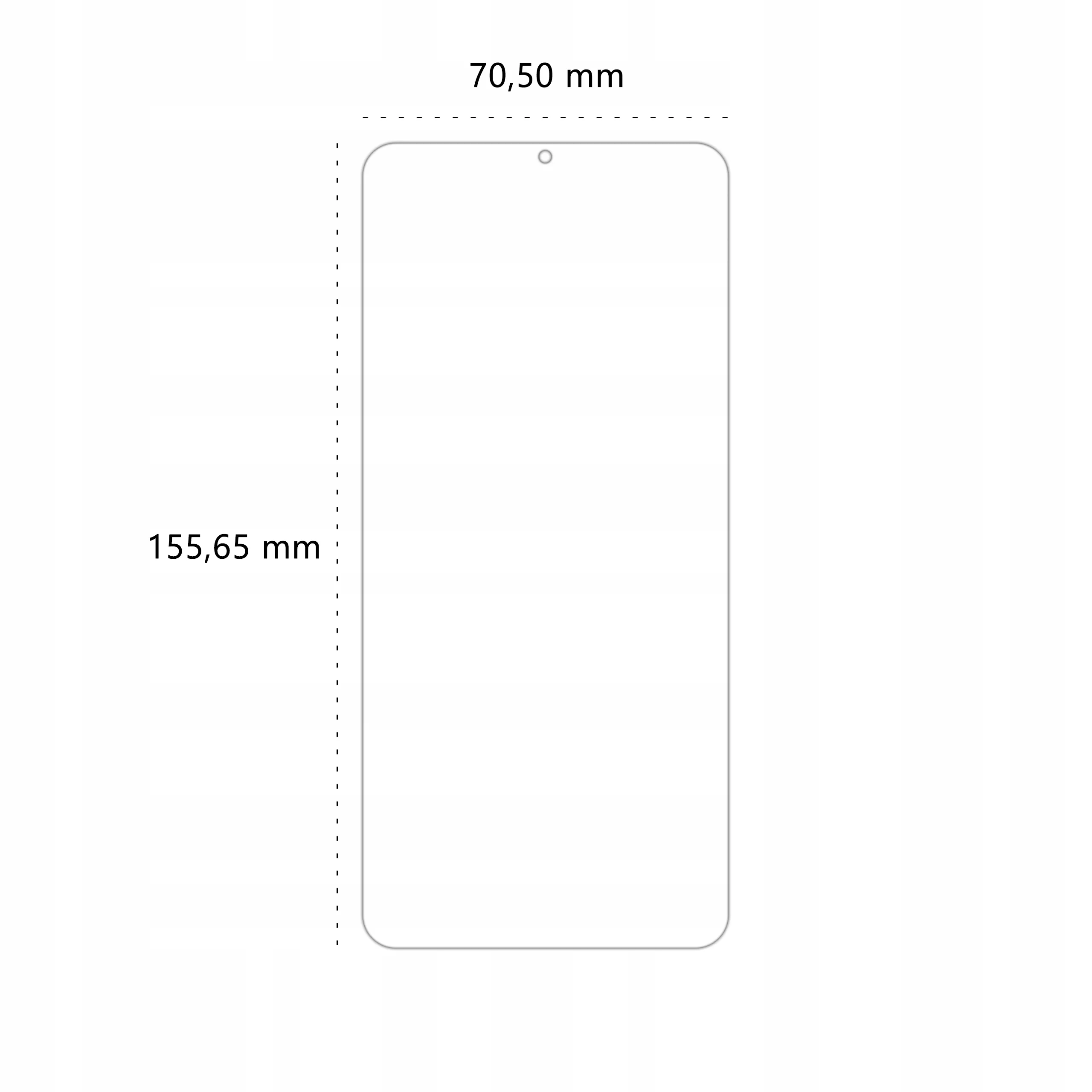 Wymiary folii ochronnej Polski Banan BananEdge do telefonu Xiaomi Redmi 9T