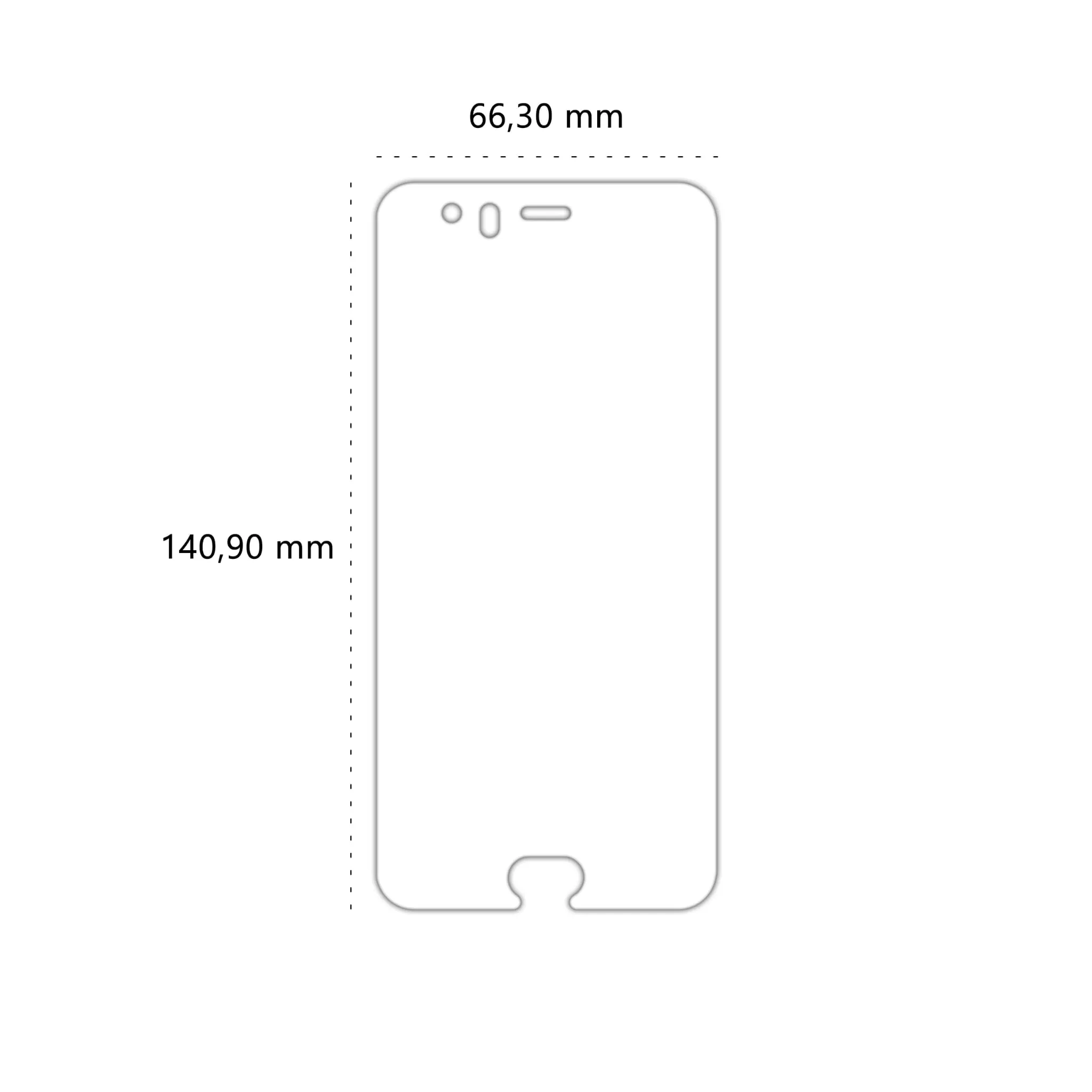 Wymiary szkła hartowanego Polski Banan BananShield do telefonu Xiaomi Mi 6
