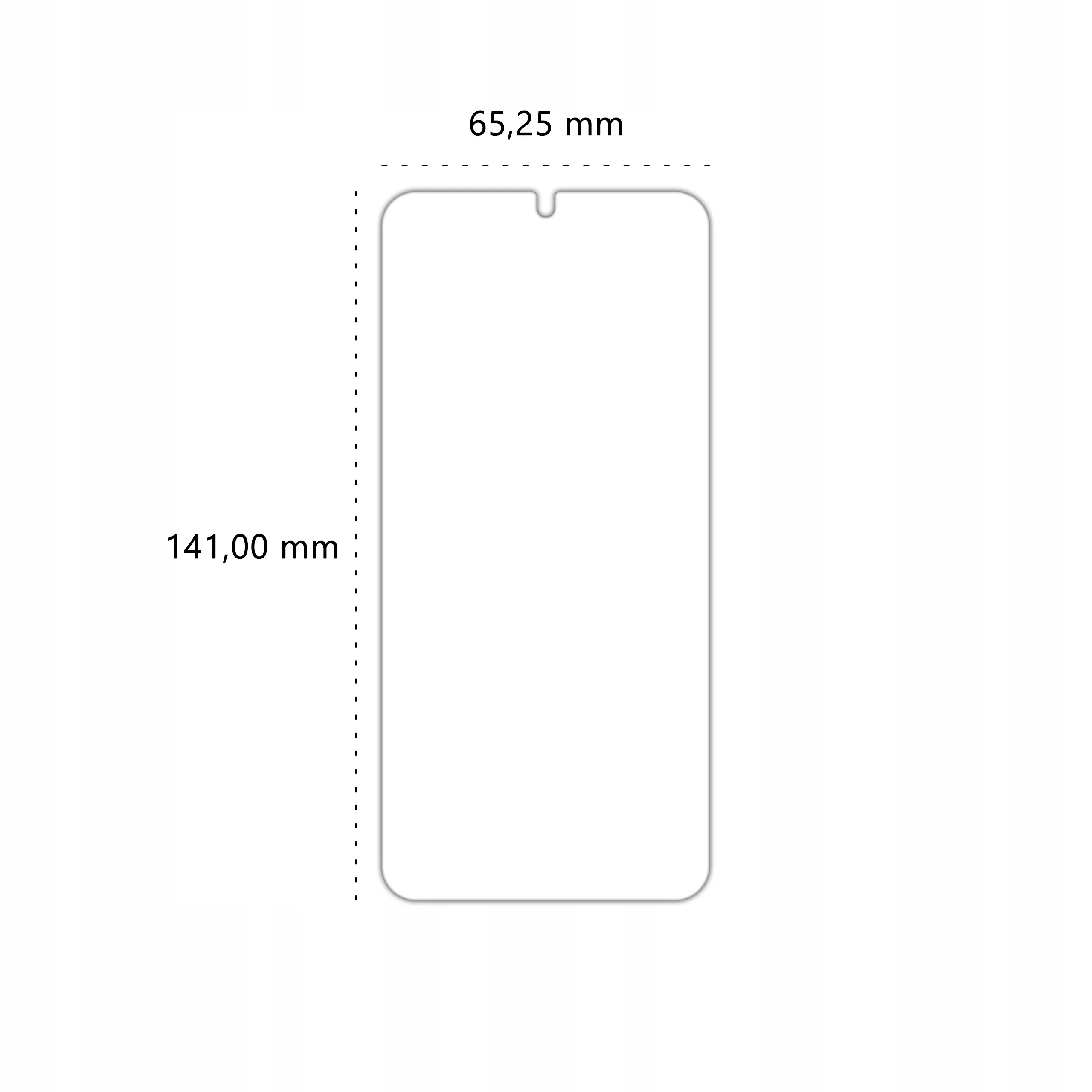 Wymiary szkła hartowanego Polski Banan BananShield do telefonu Samsung Galaxy S22