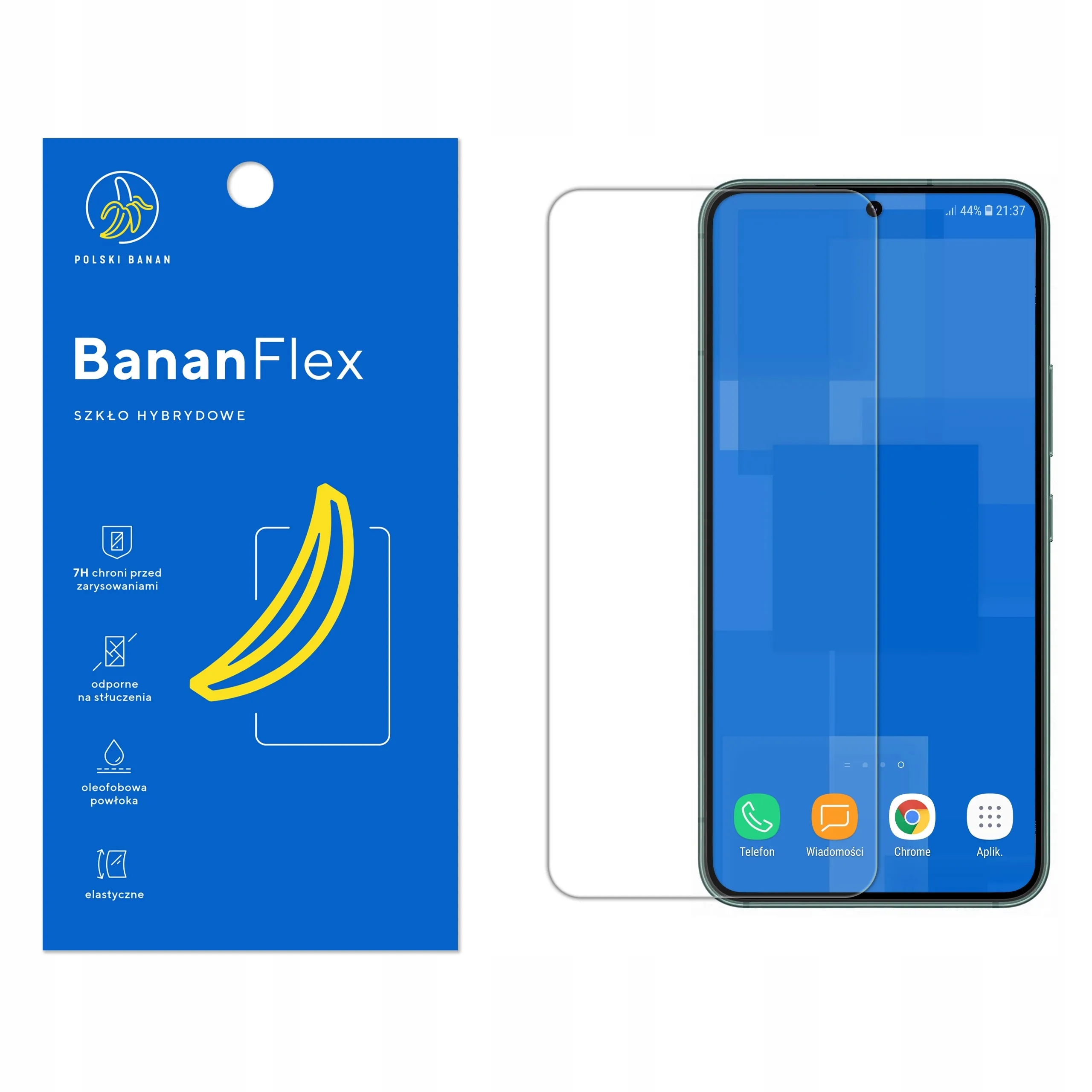 Szkło hybrydowe Polski Banan BananFlex do Samsung Galaxy S22