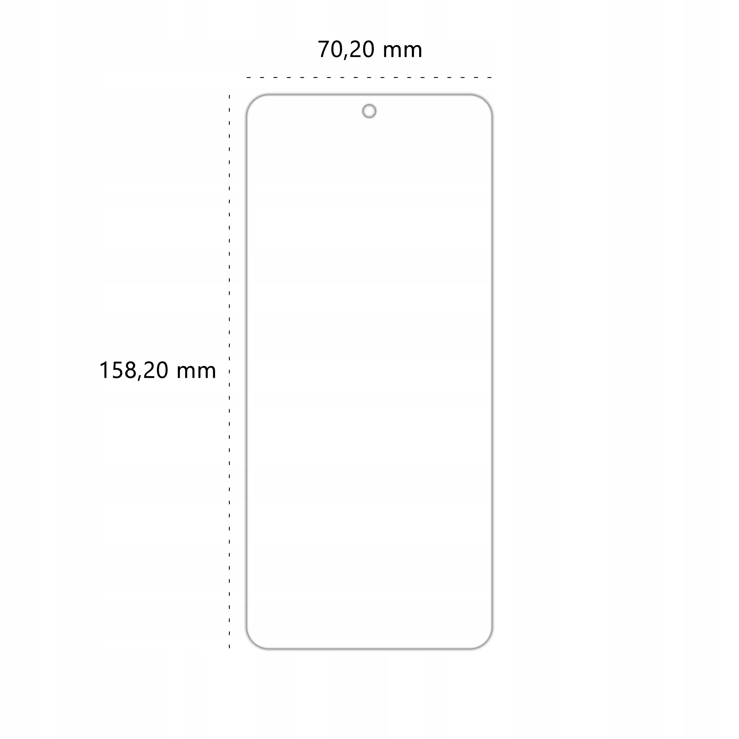 Wymiary szkła hybrydowego Polski Banan BananFlex do telefonu Xiaomi POCO X4 Pro 5G