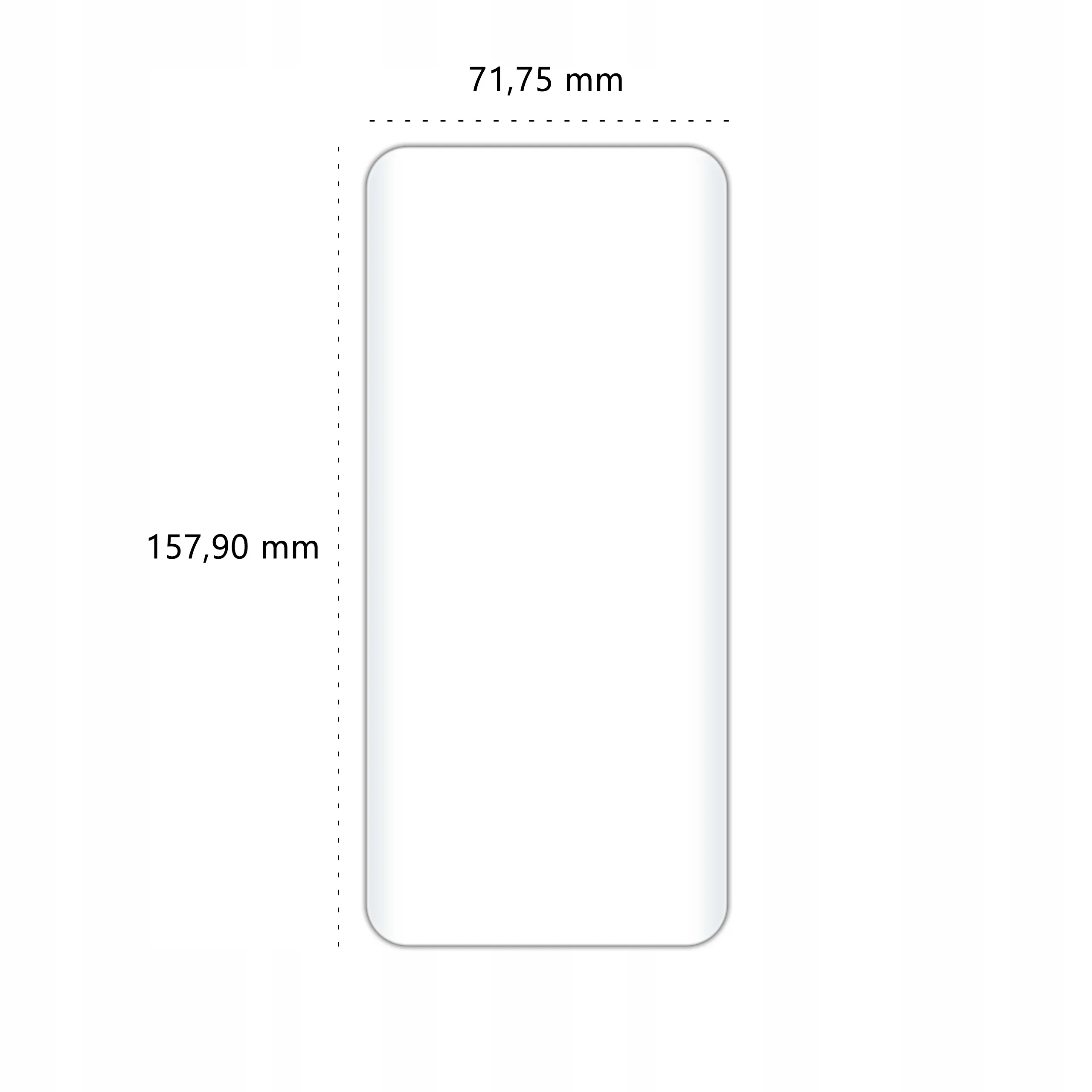 Wymiary szkła hartowanego UV Polski Banan BananUltra do telefonu OnePlus 10 Pro